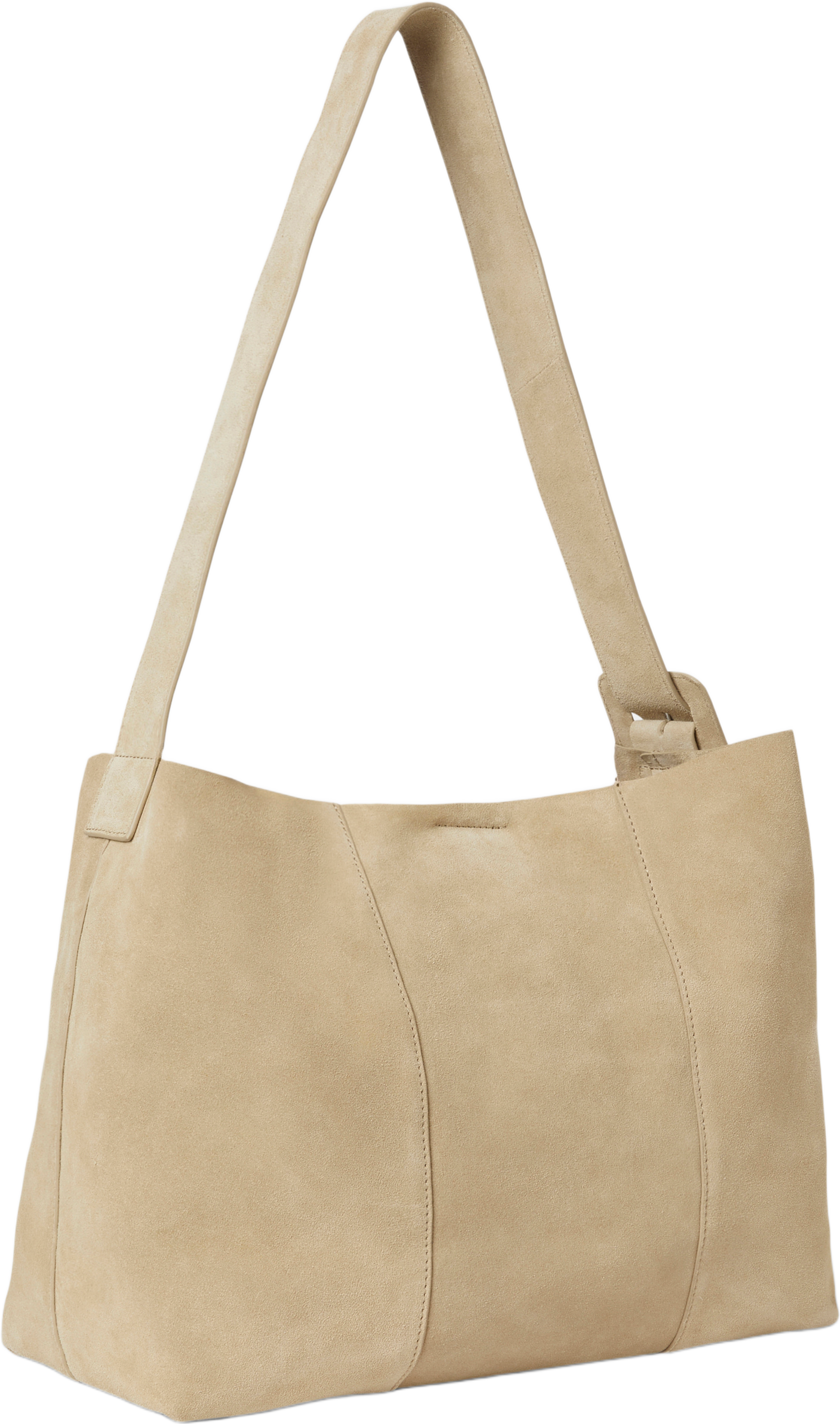Totebag i mocka IRIS, från Wera, i färgen Neutral. Klicka för att öppna bilden i stort format