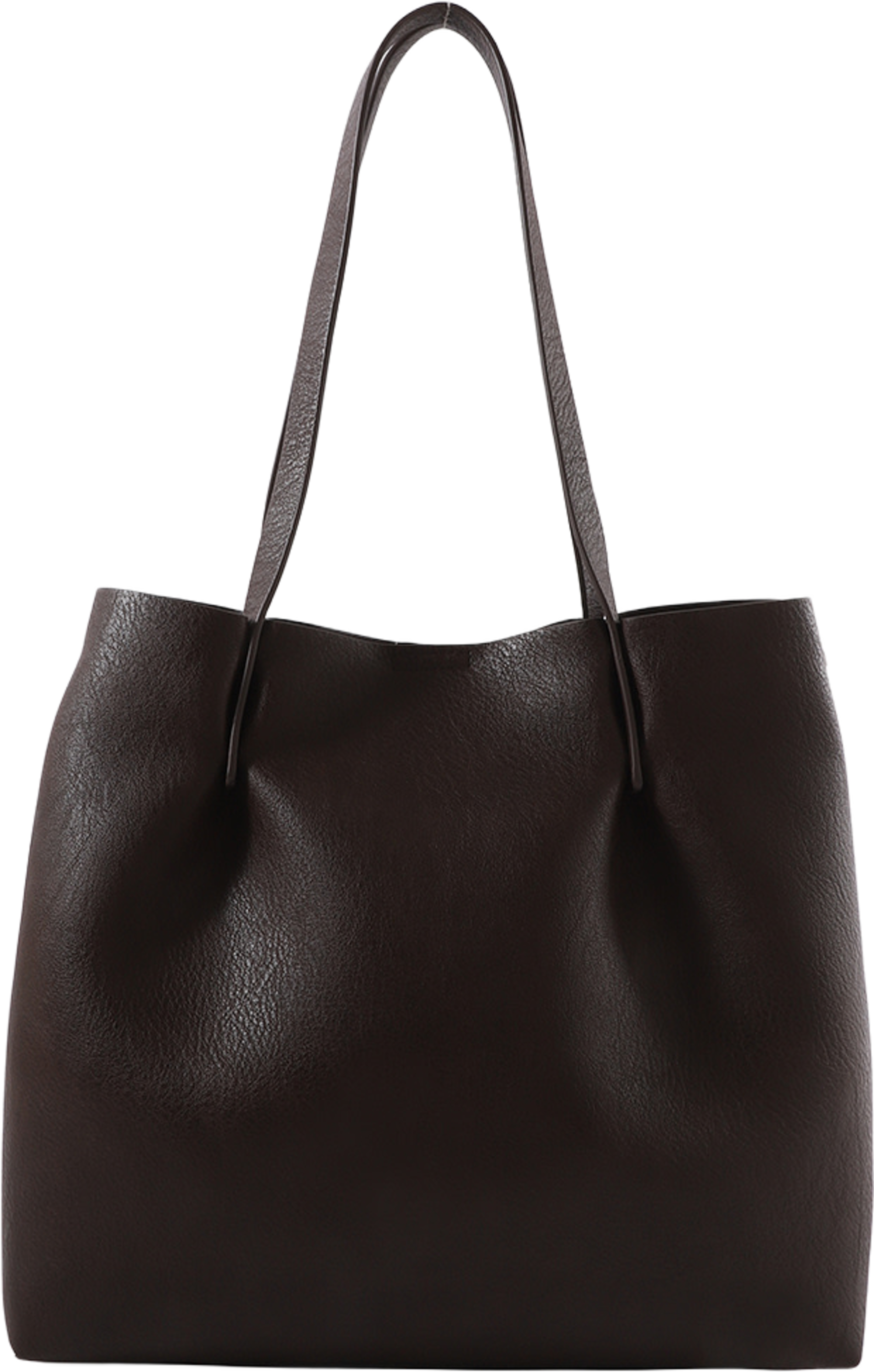 Toteväska i läderimitation GRY, från Å WOMAN, i färgen Dk Brown. Klicka för att öppna bilden i stort format