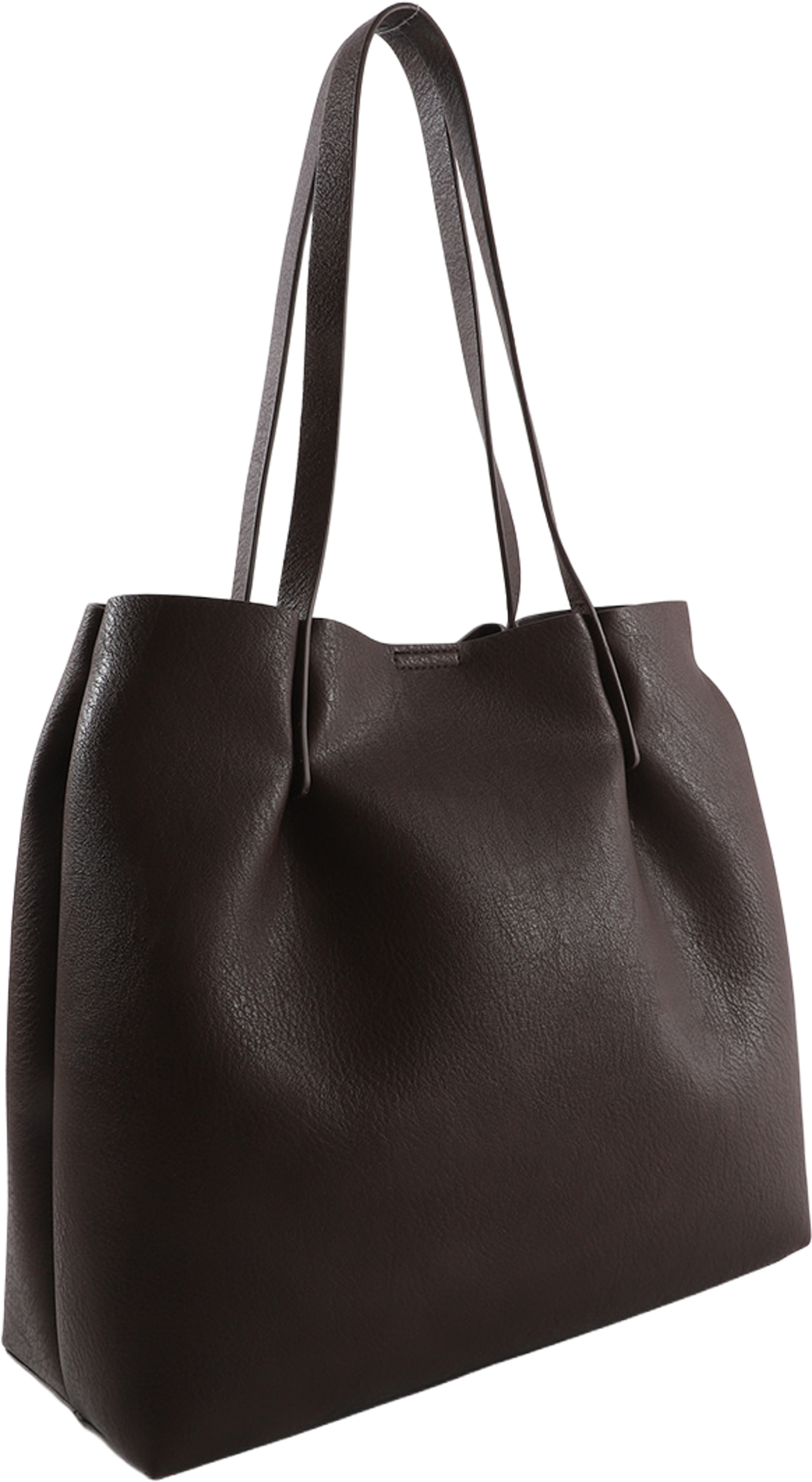 Toteväska i läderimitation GRY, från Å WOMAN, i färgen Dk Brown. Klicka för att öppna bilden i stort format