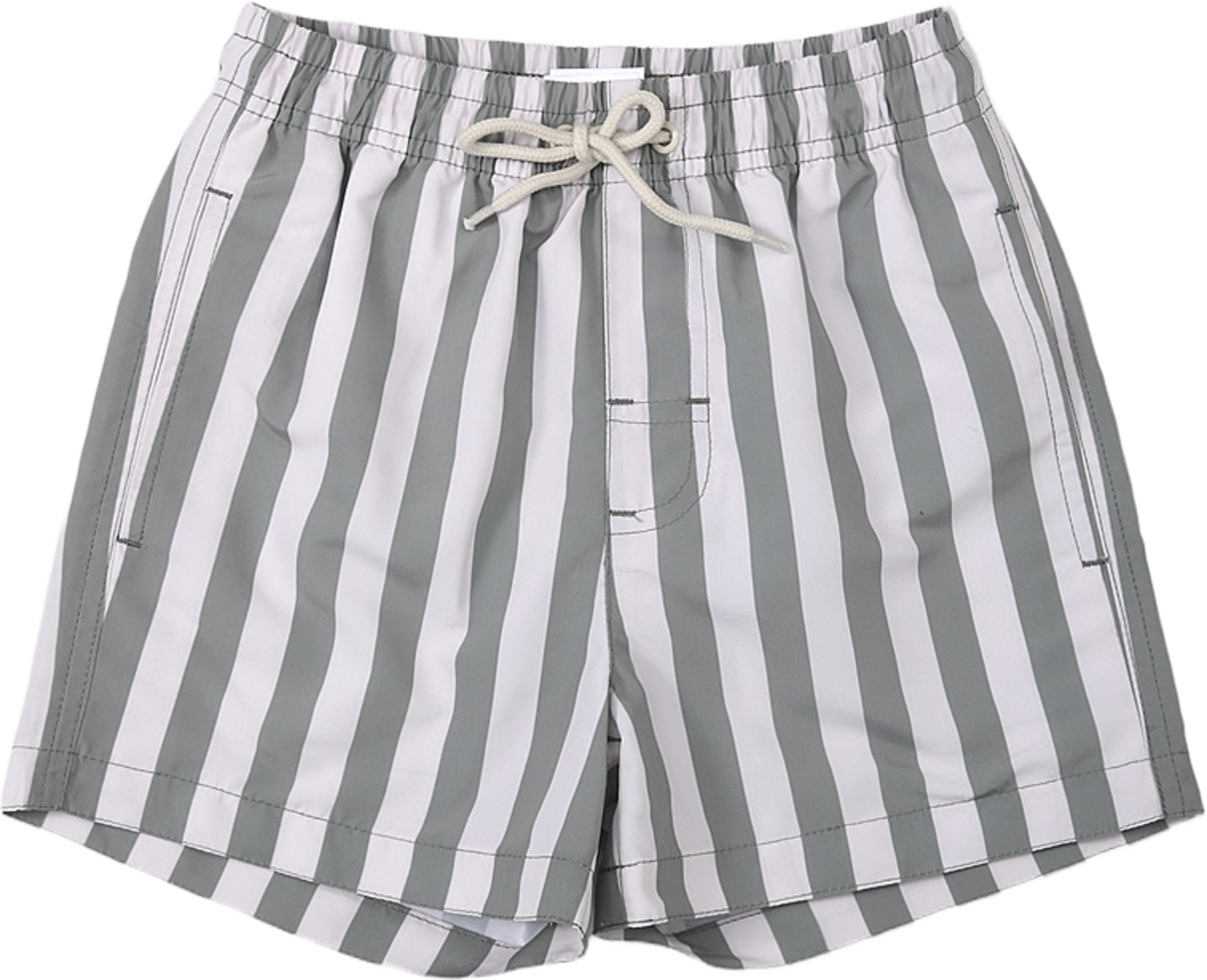 Badshorts WALTER, från RIKIKI, i färgen Green Stripe. Klicka för att öppna bilden i stort format