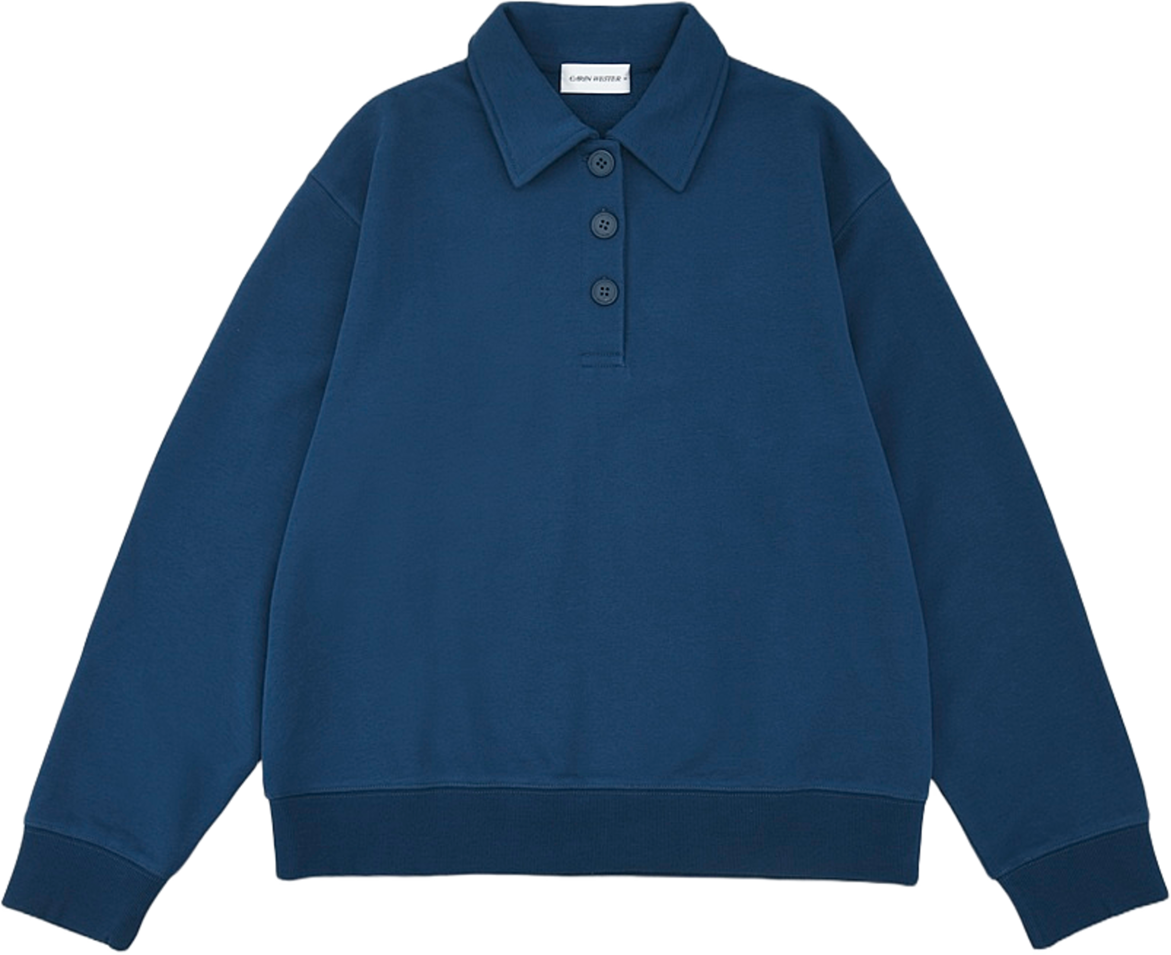 Tröja med krage ILARA, från Carin Wester, i färgen Blue. Klicka för att öppna bilden i stort format