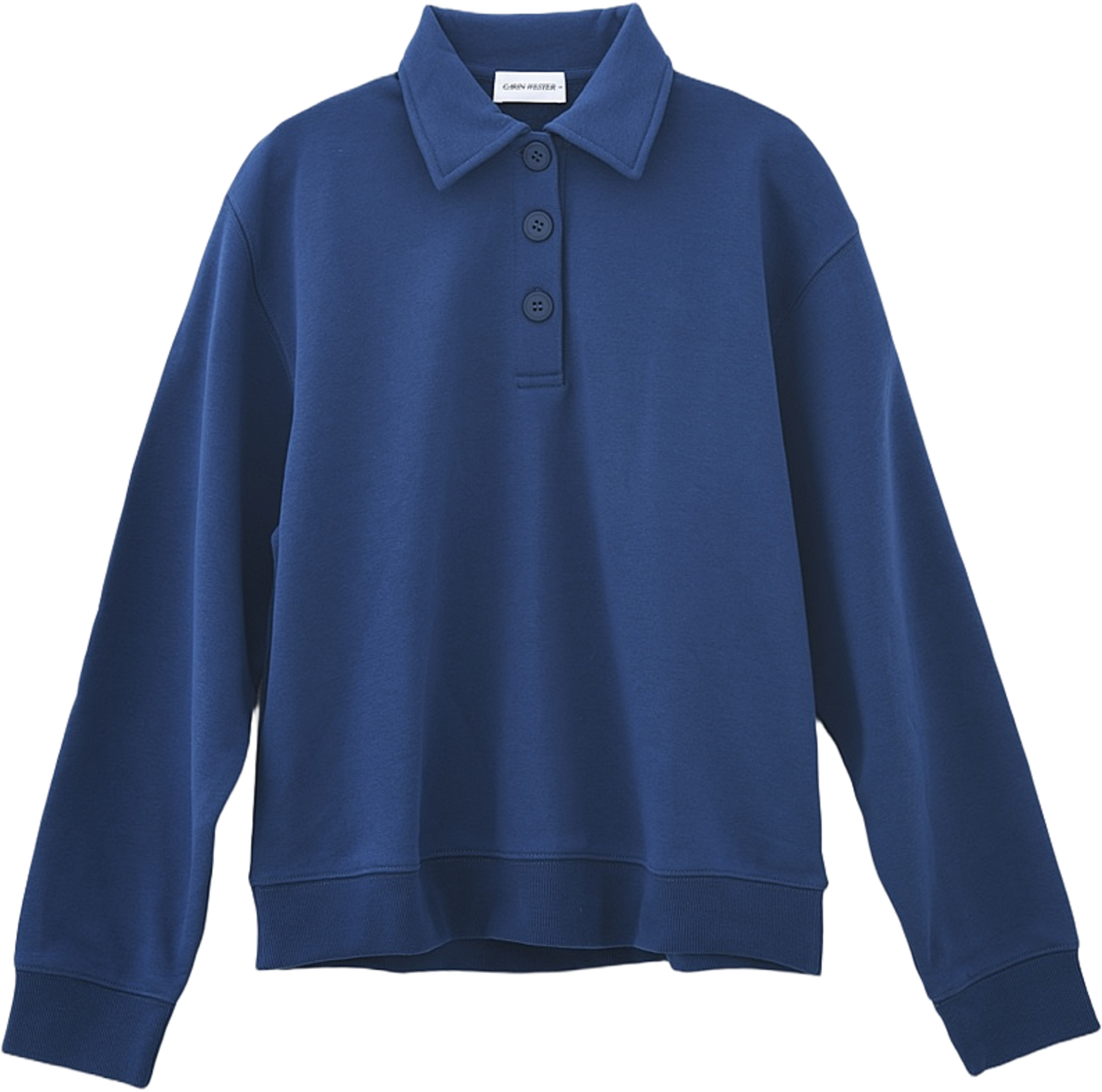 Tröja med krage ILARA, från Carin Wester, i färgen Blue. Klicka för att öppna bilden i stort format