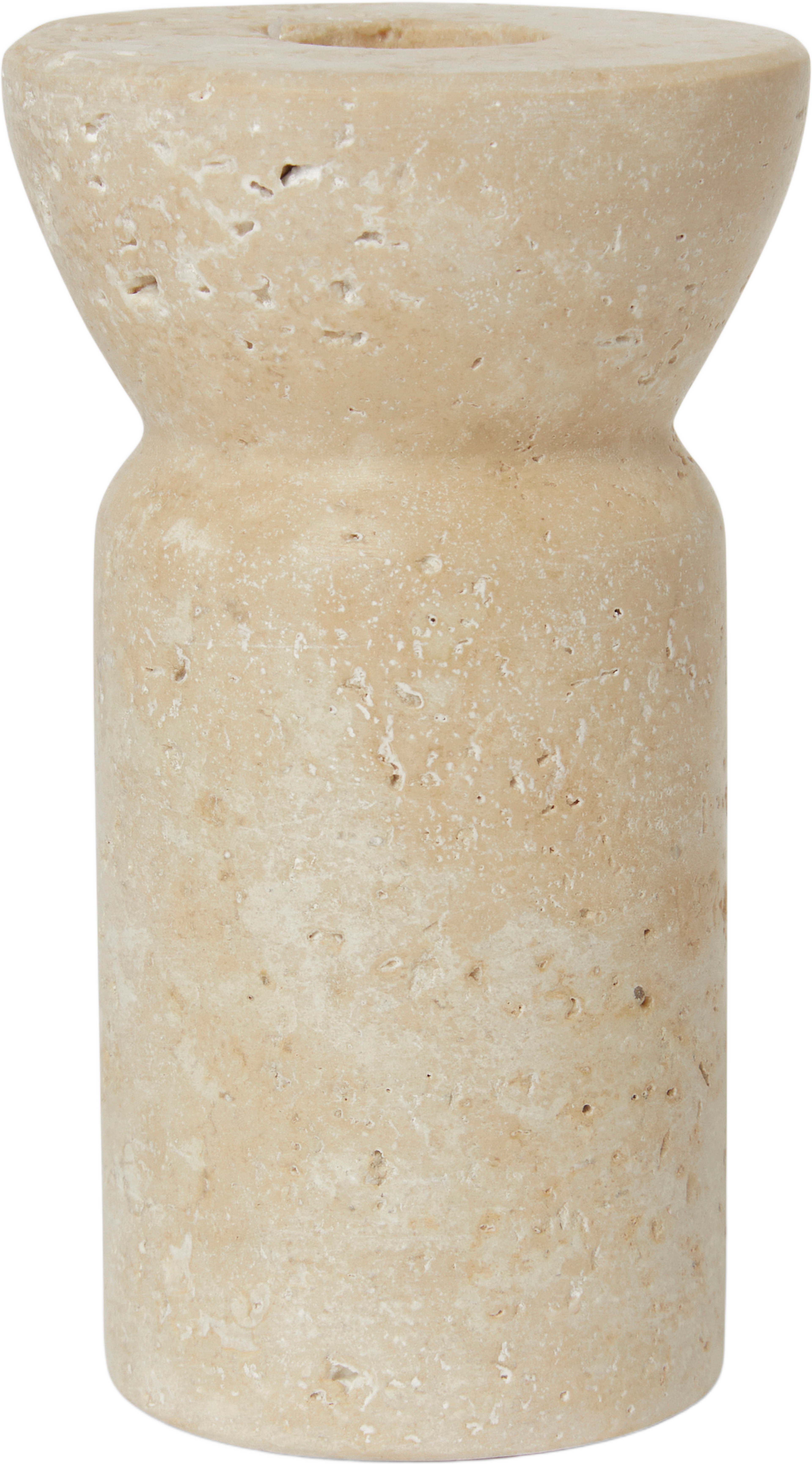 Ljusstake TRAVERTINE 11 cm, från Åhléns Home, i färgen Beige. Klicka för att öppna bilden i stort format