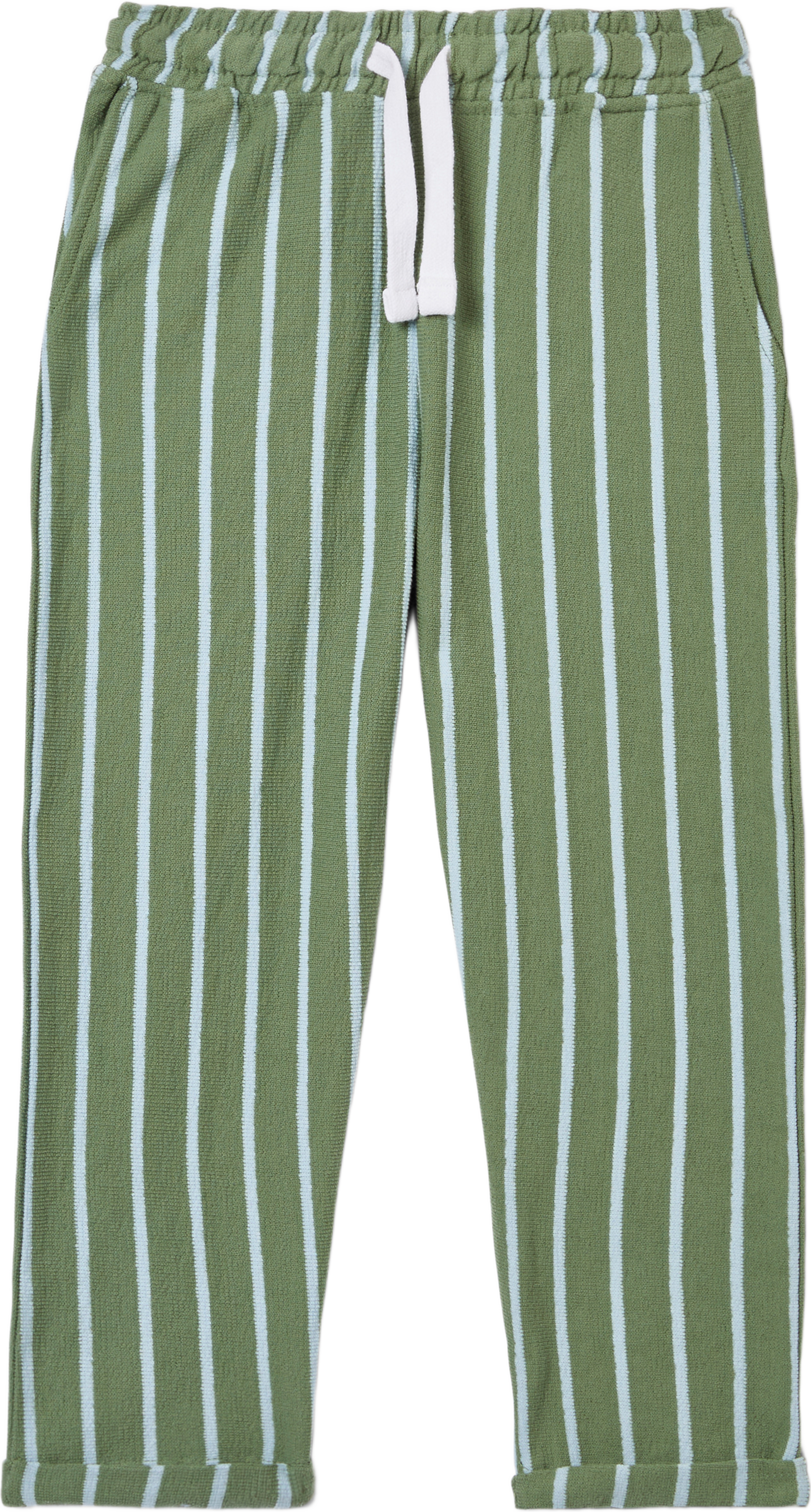 Byxor ETIENNE, från RIKIKI, i färgen Green Blue. Klicka för att öppna bilden i stort format