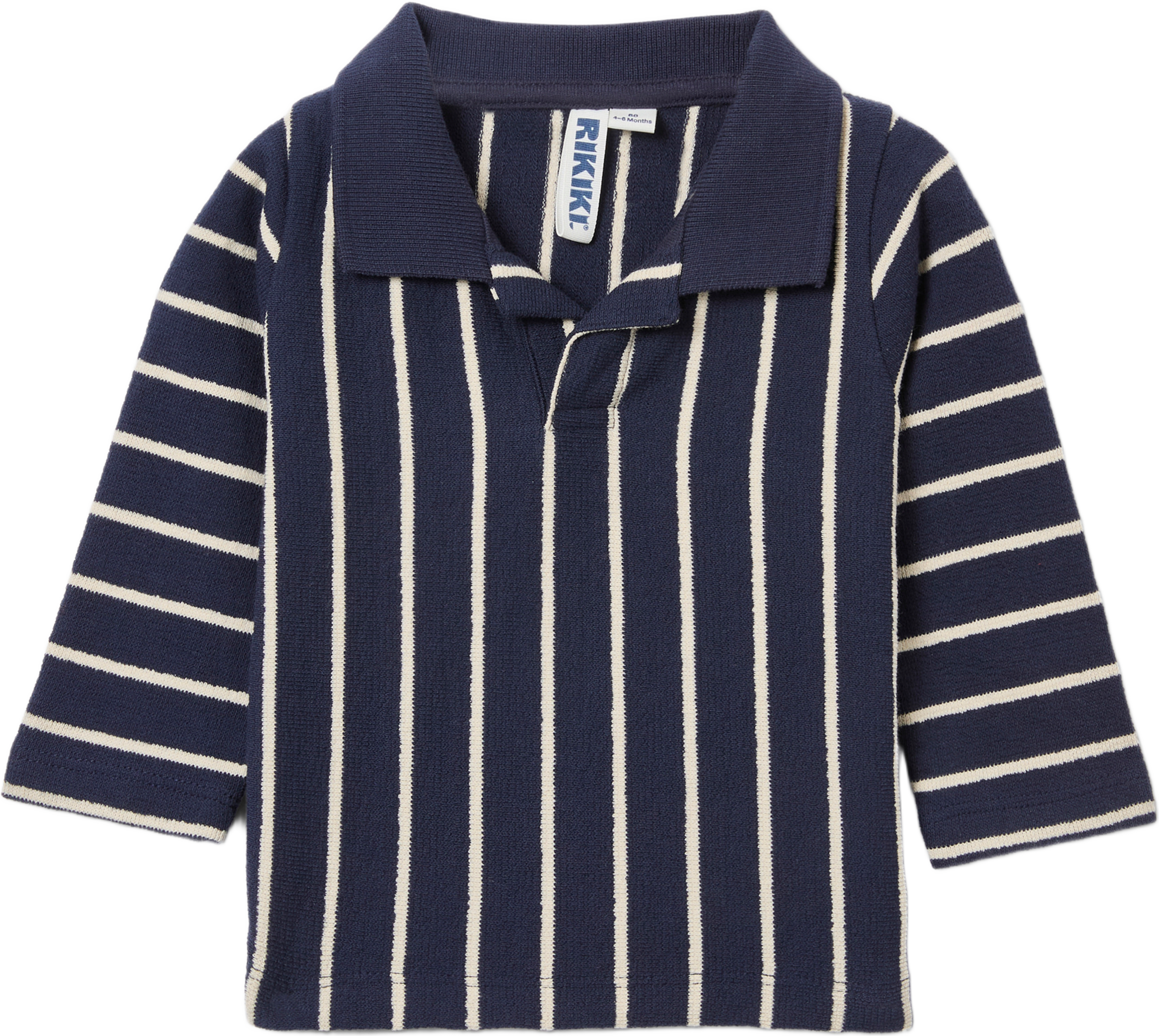 Långärmad tröja med krage GABE, från RIKIKI, i färgen Navy. Klicka för att öppna bilden i stort format