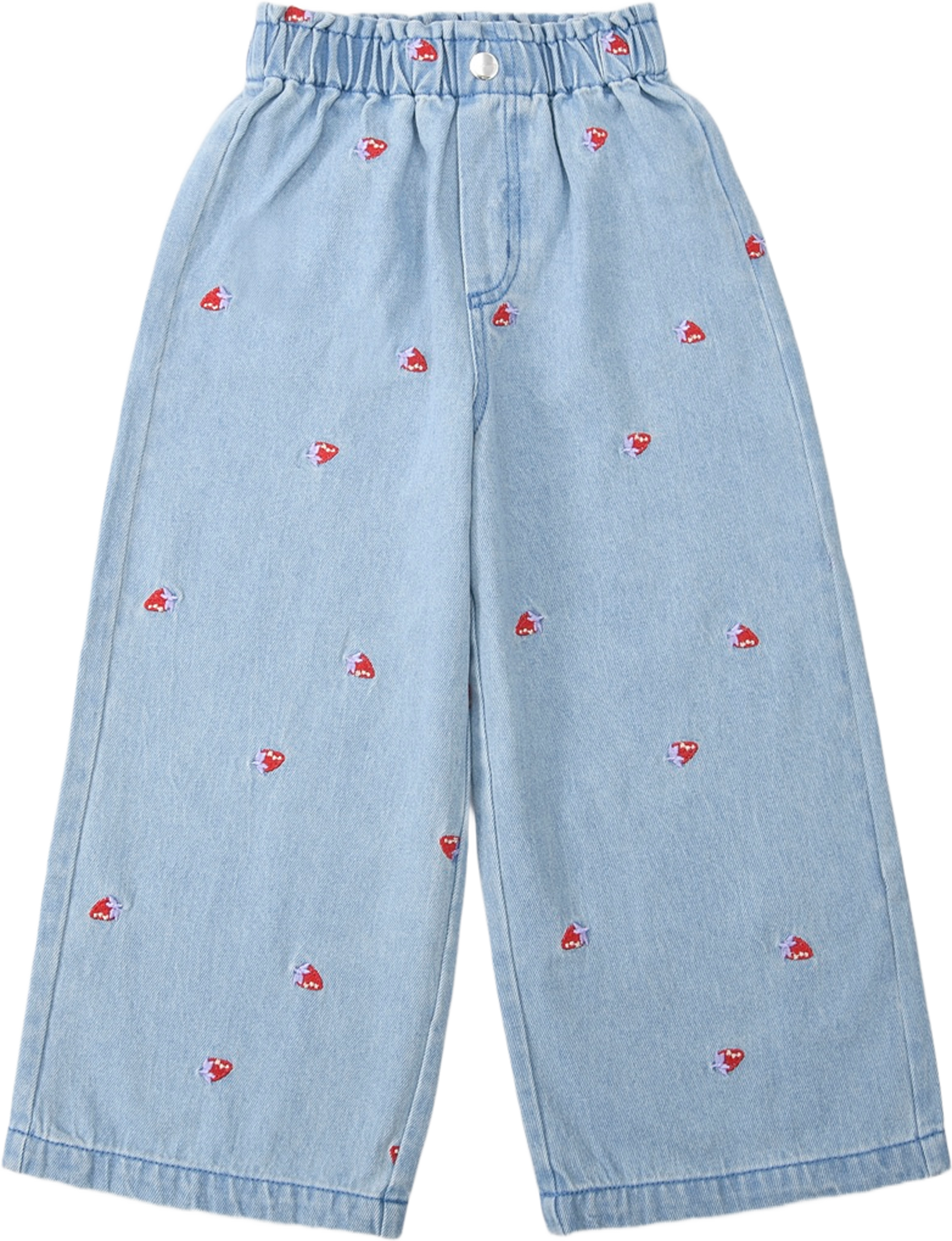 Vida pull-on denimbyxor JENNIE, från RIKIKI, i färgen Strawberry. Klicka för att öppna bilden i stort format