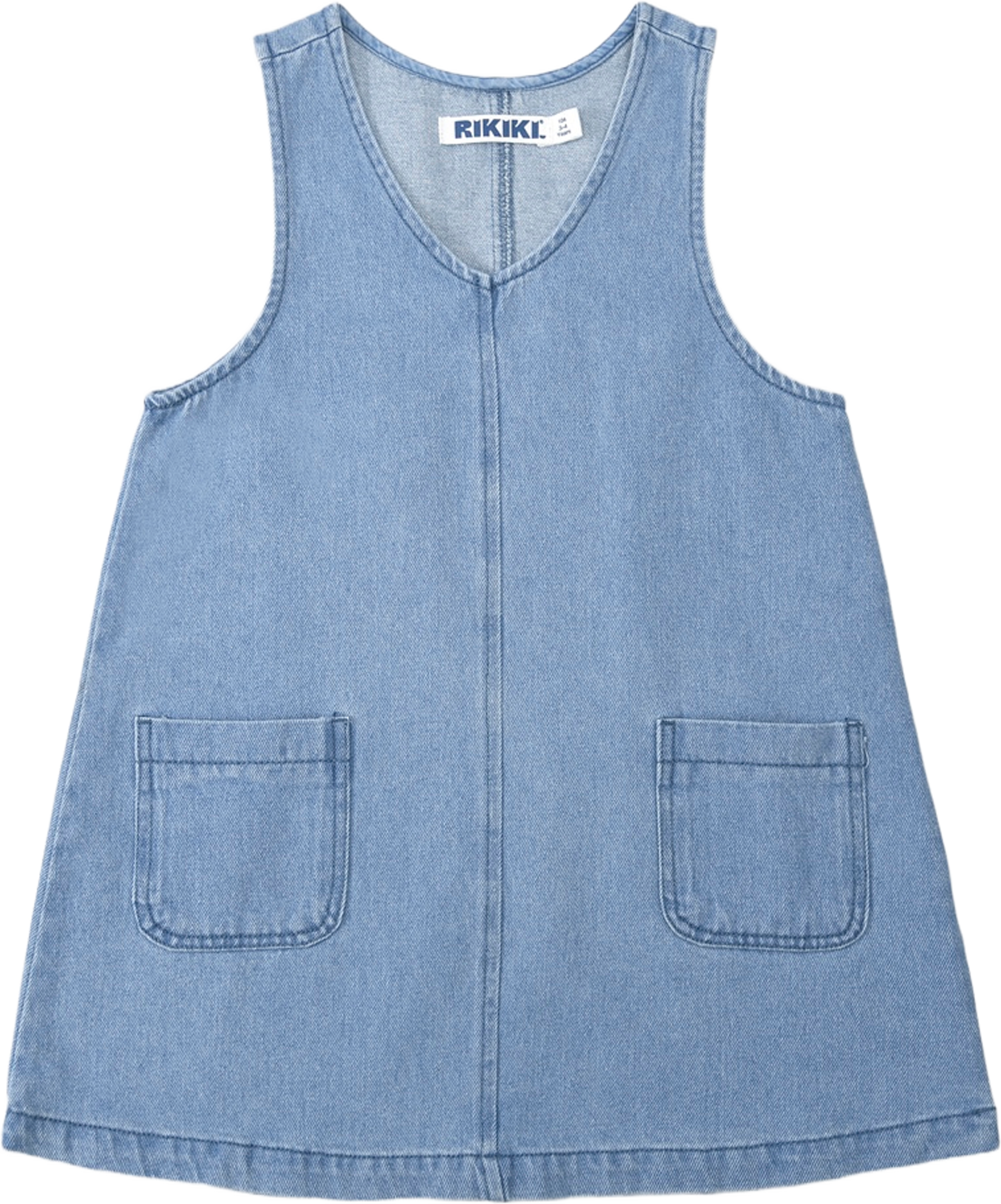 Denimklänning LINN, från RIKIKI, i färgen Blue. Klicka för att öppna bilden i stort format