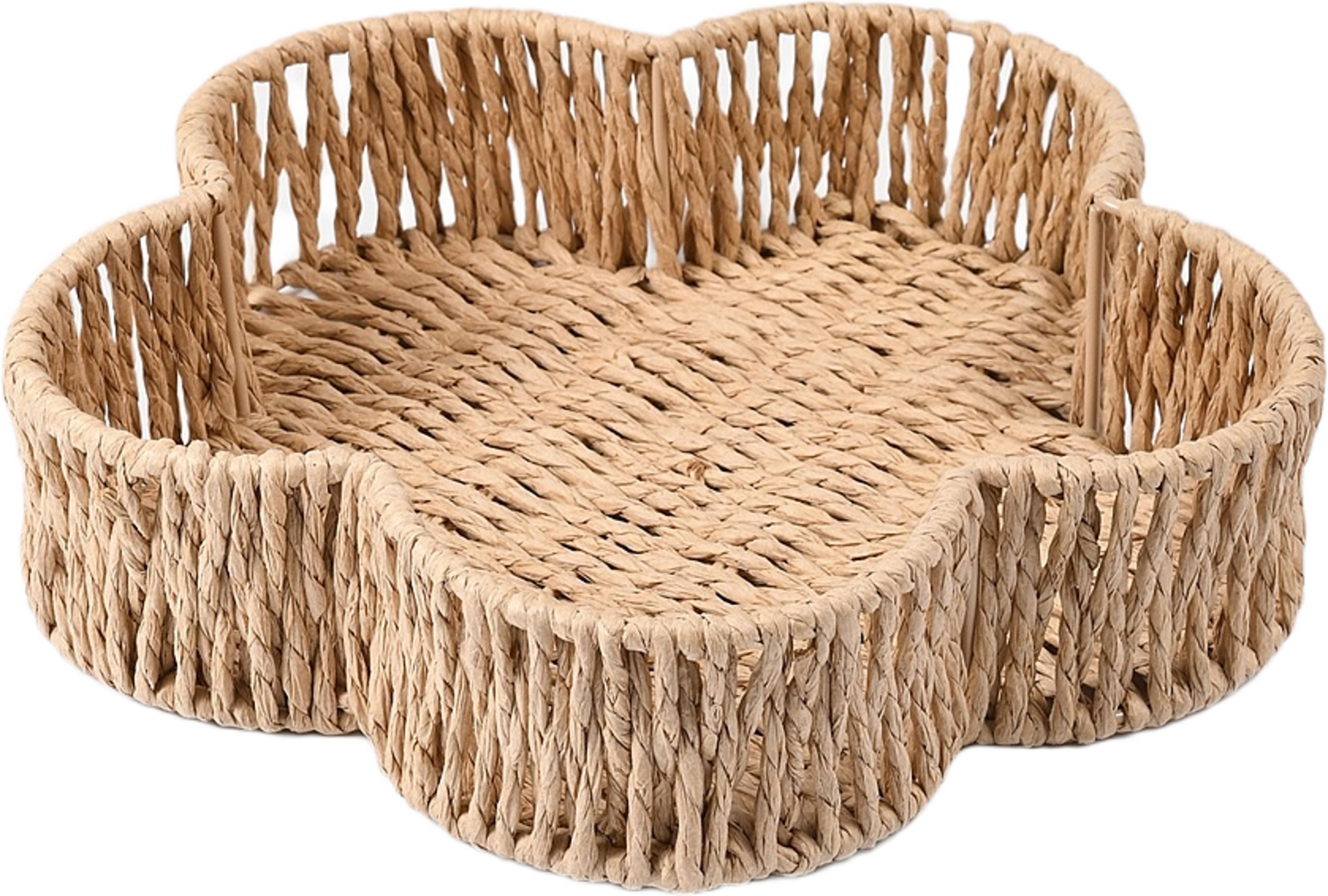 Brödkorg FLOWER 26 cm, från PORTOLINO LIVING, i färgen Natural. Klicka för att öppna bilden i stort format