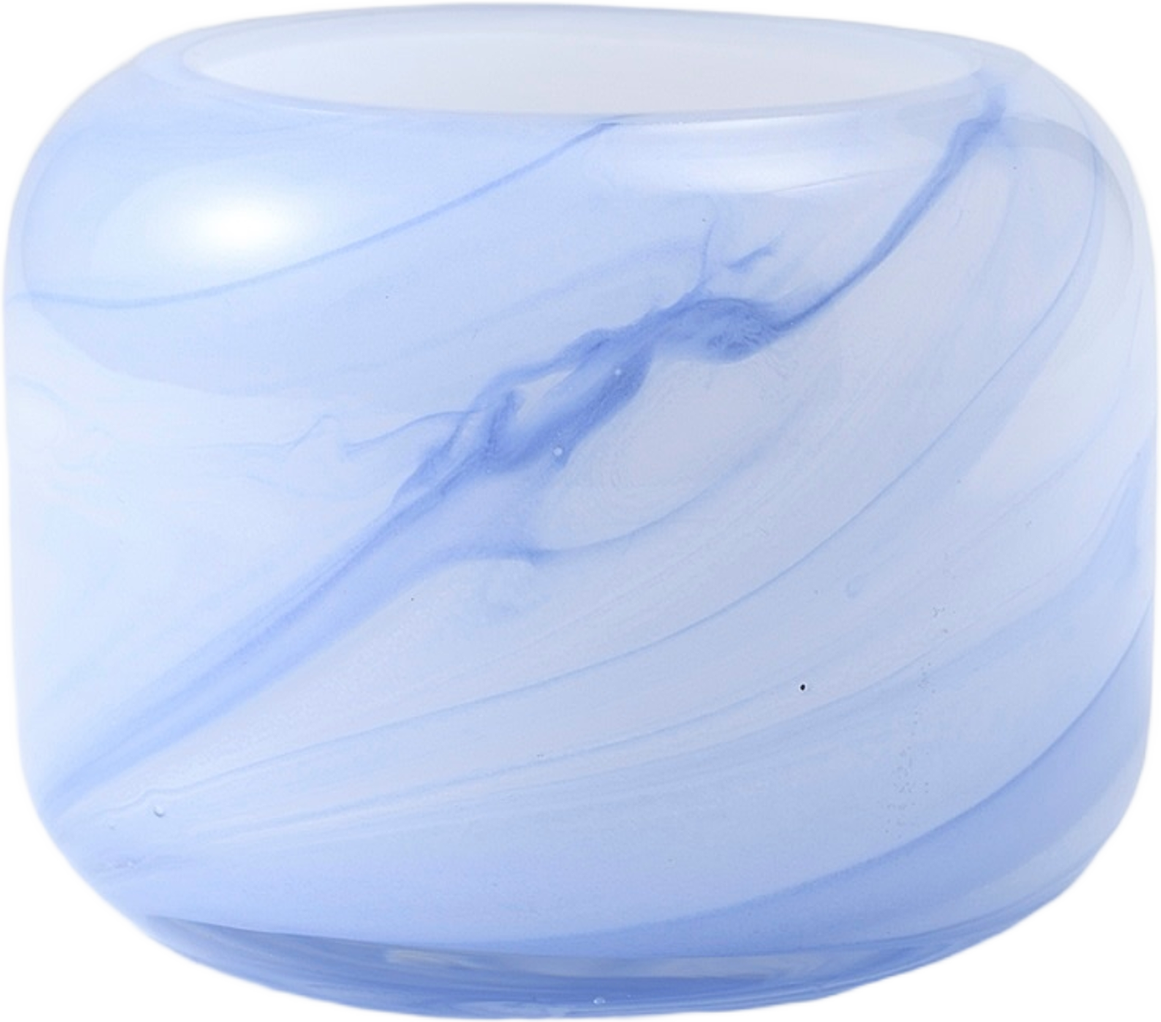 Ljuslykta LONE låg, från Åhléns Home, i färgen Blue. Klicka för att öppna bilden i stort format