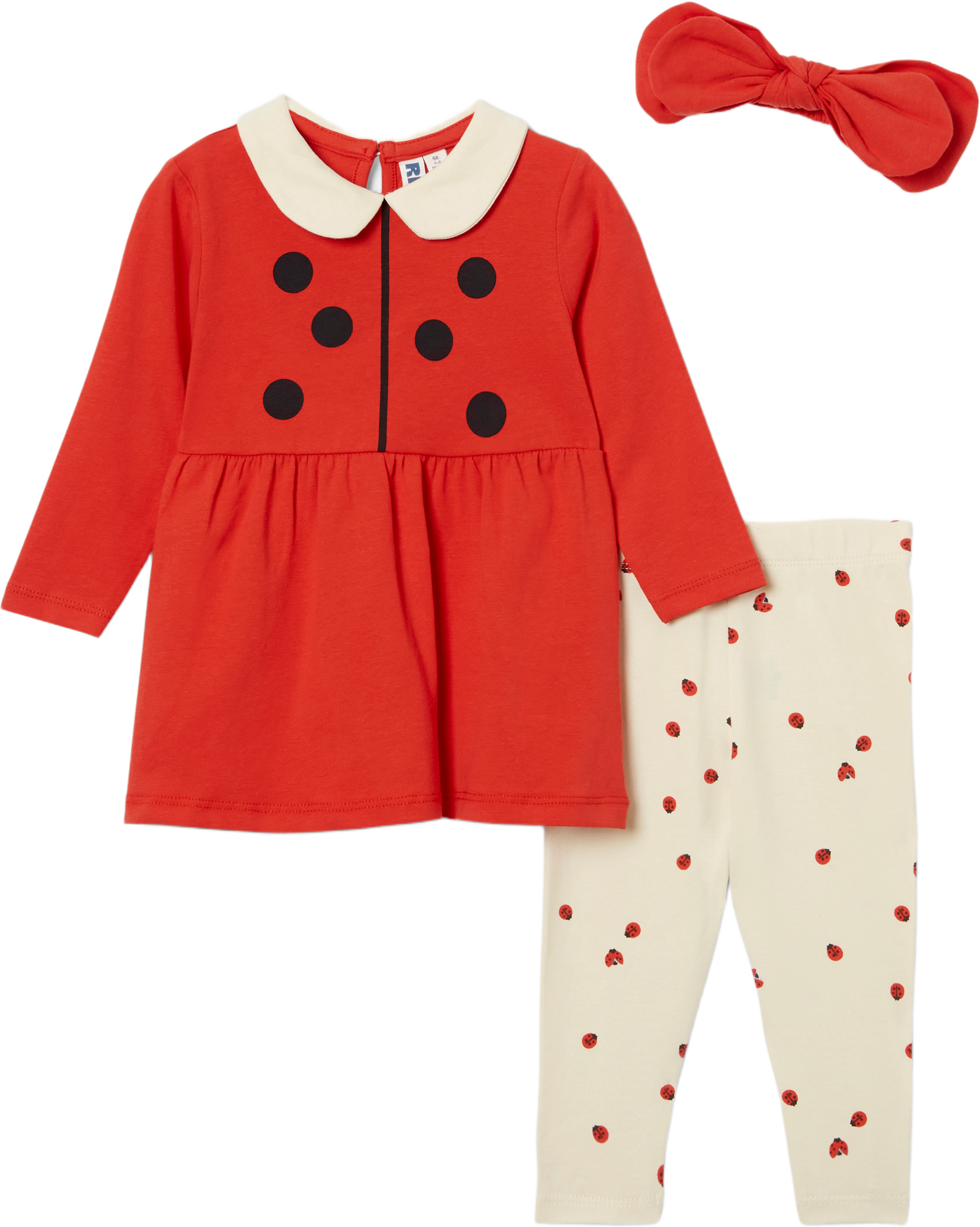 Klänningset LADYBUG, från RIKIKI, i färgen Red. Klicka för att öppna bilden i stort format