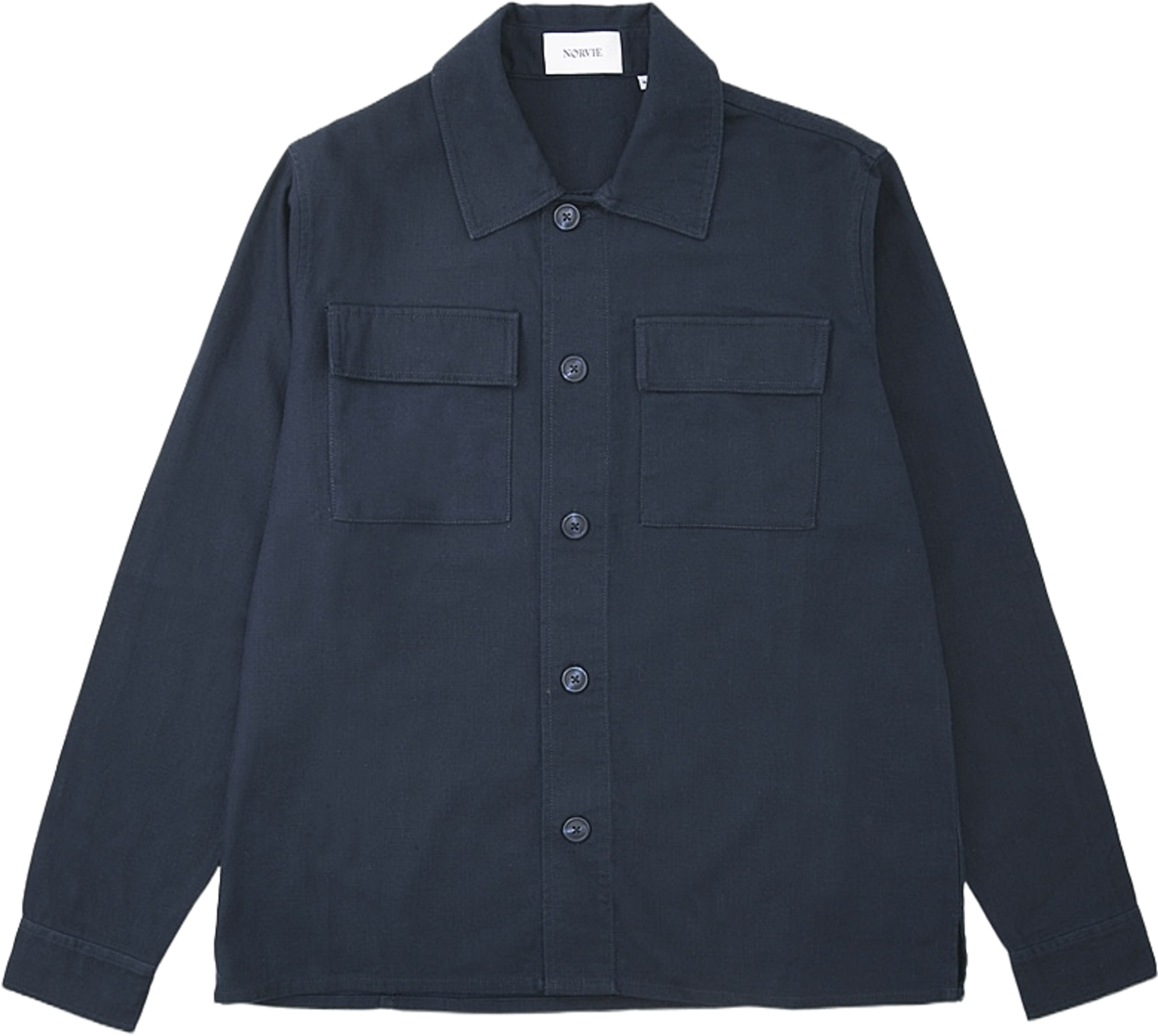 Overshirt HELGE, från NORVIE, i färgen Navy. Klicka för att öppna bilden i stort format