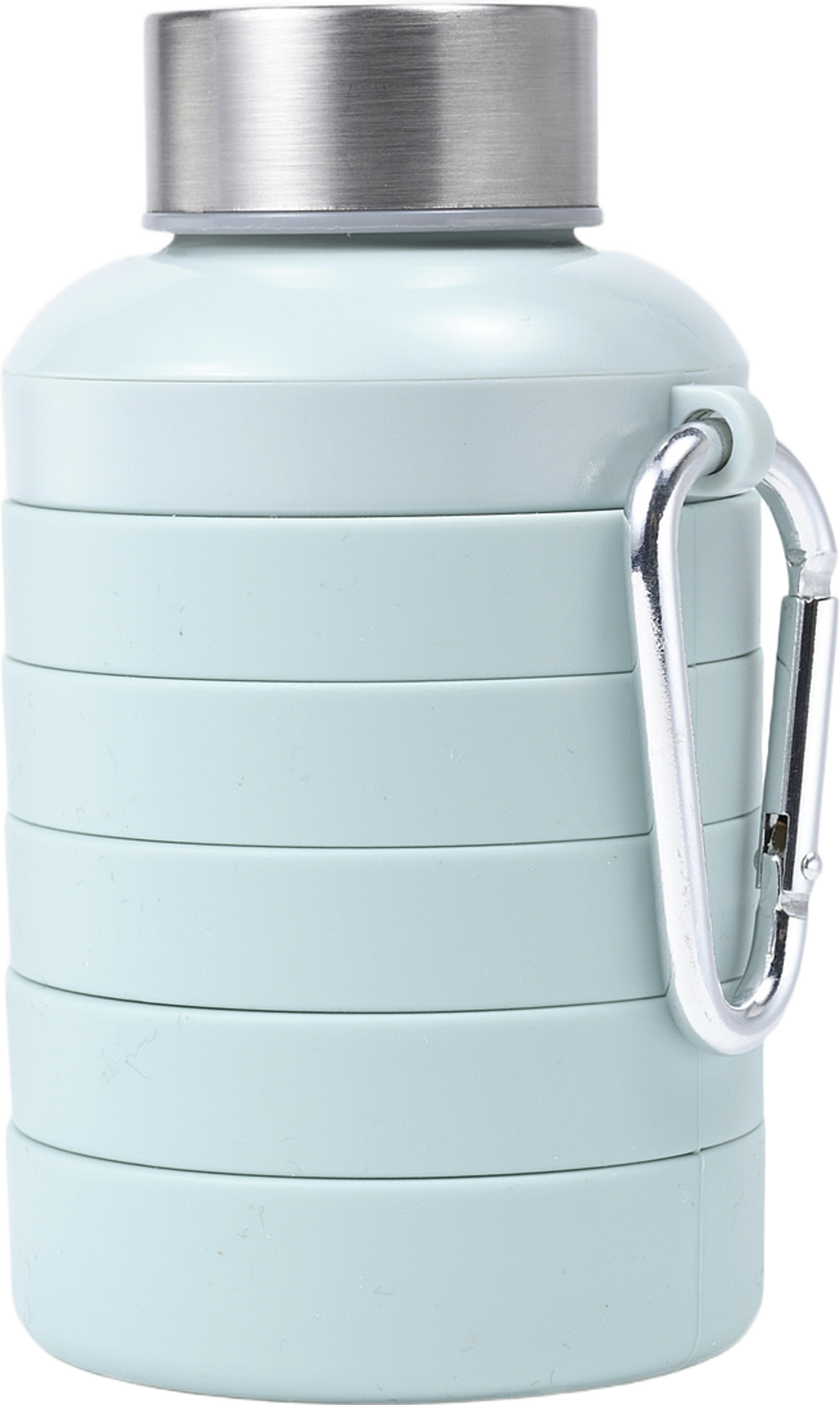 Hopfällbar flaska i silikon 500 ml, från Åhléns Home, i färgen Lt Green. Klicka för att öppna bilden i stort format