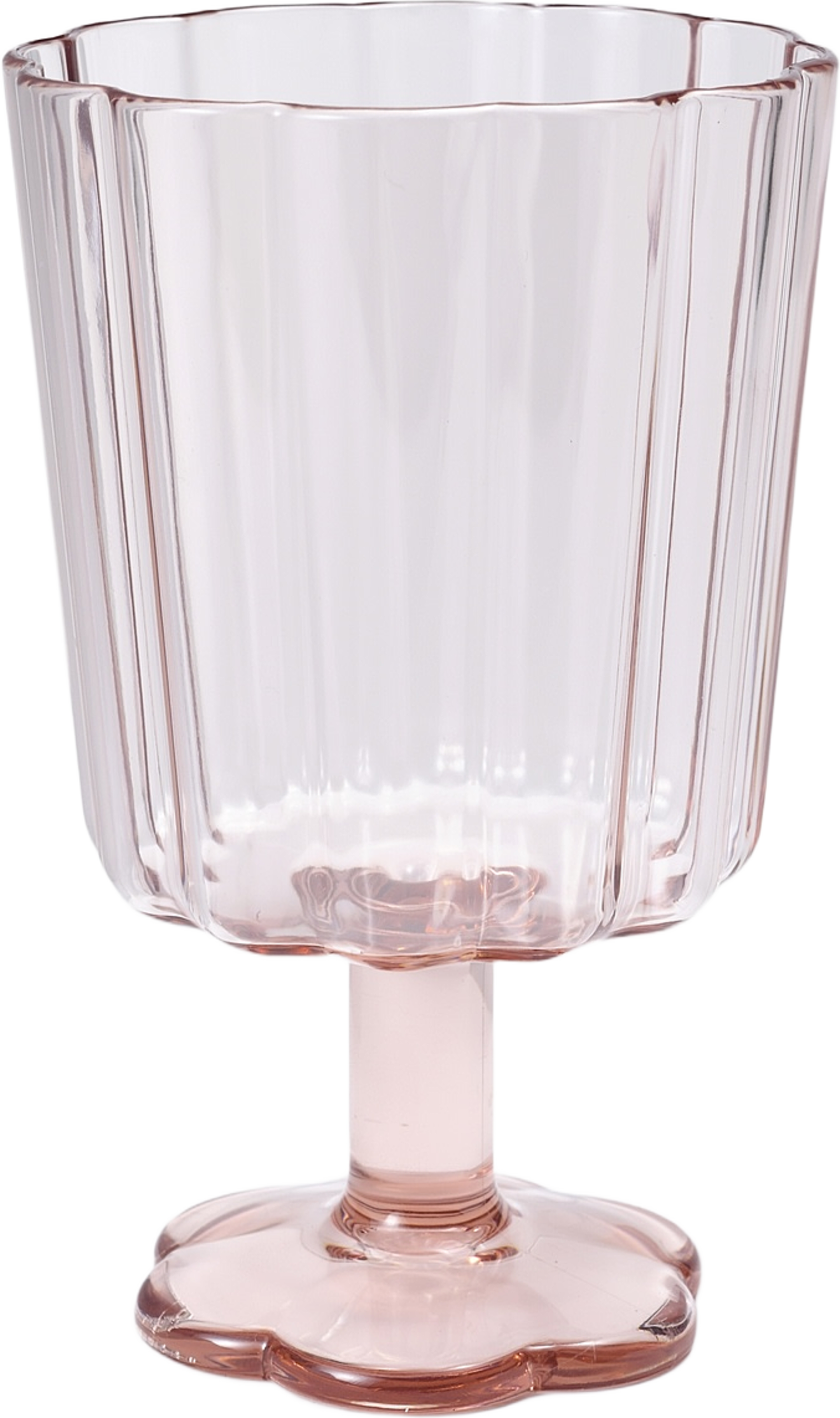 Vinglas i plast FLOWER 33 cl, från Åhléns Home, i färgen Pink. Klicka för att öppna bilden i stort format