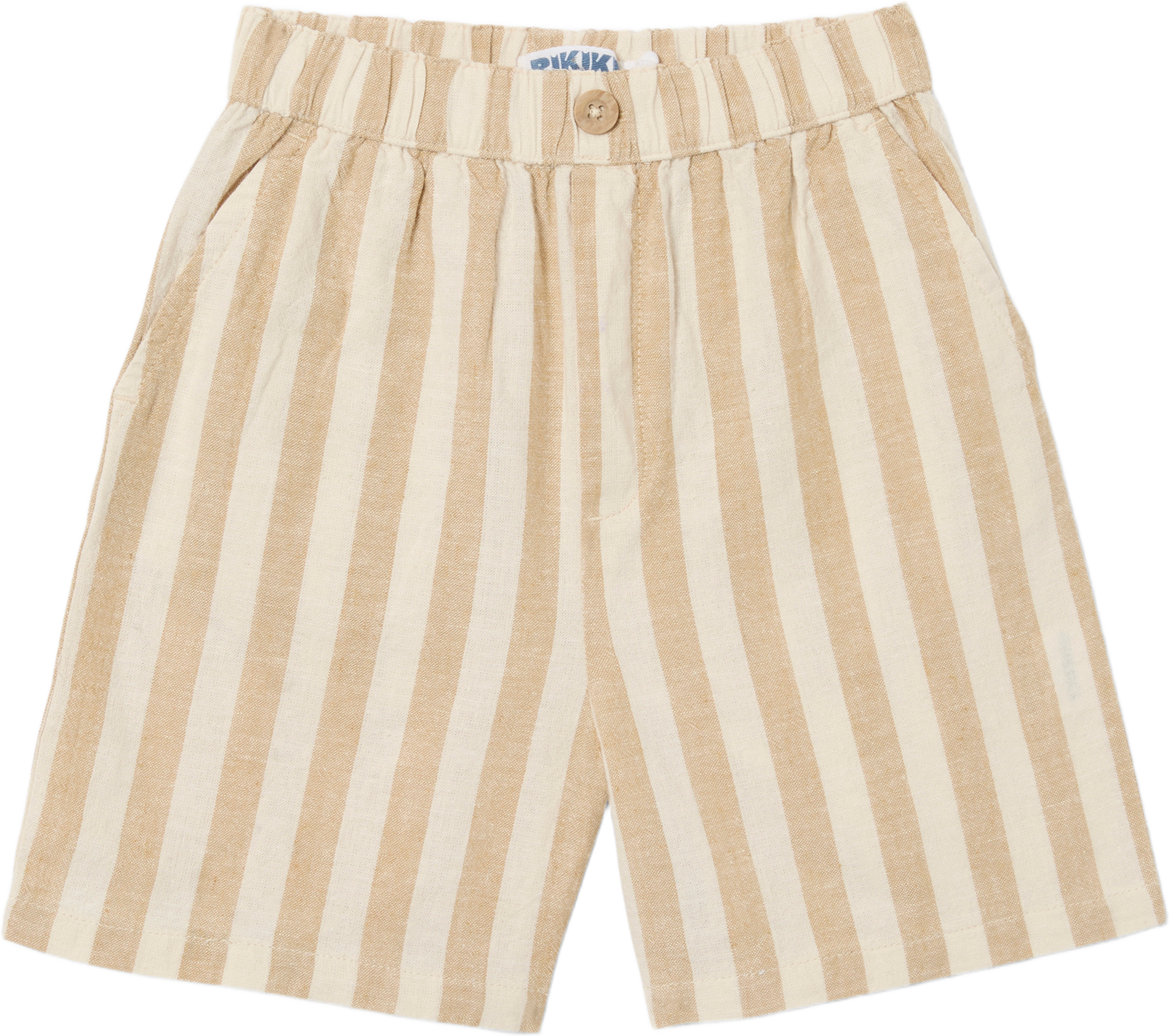 Randiga shorts i linnemix SIGGE, från RIKIKI, i färgen Beige/Off White. Klicka för att öppna bilden i stort format