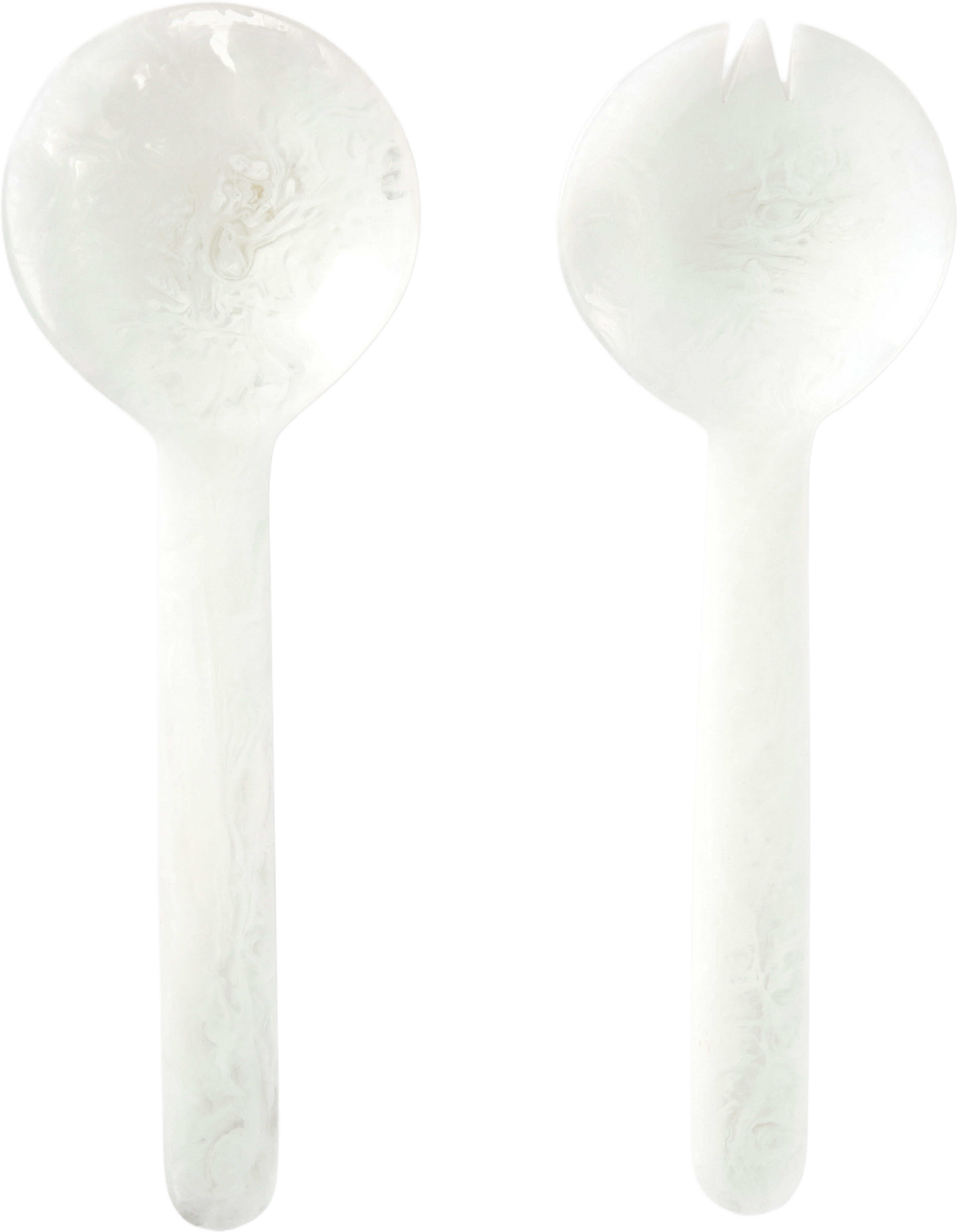 Salladsbestick i polyresin, från Åhléns Home, i färgen White. Klicka för att öppna bilden i stort format