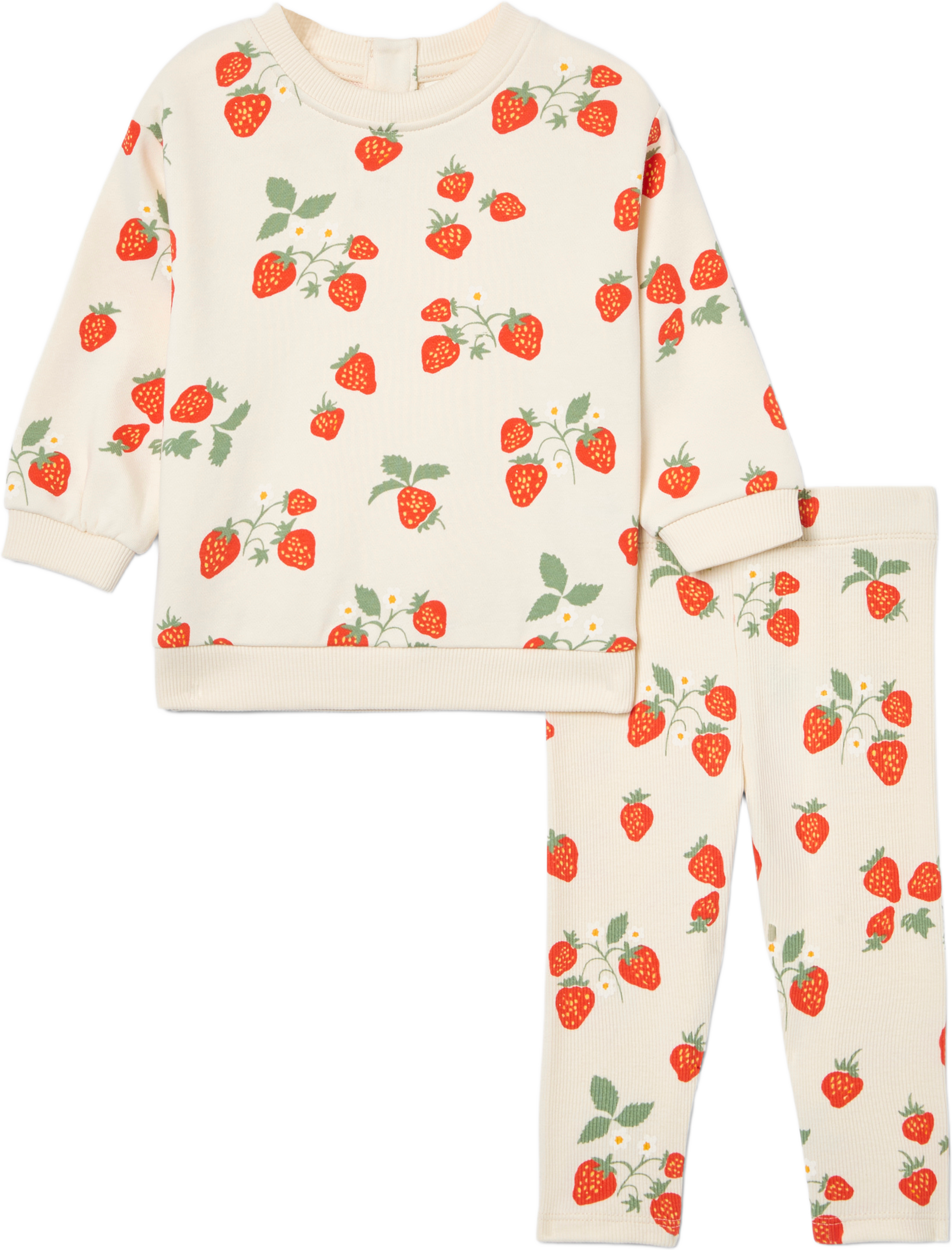 Tvådelat set PHILLI, från RIKIKI, i färgen Strawberry. Klicka för att öppna bilden i stort format