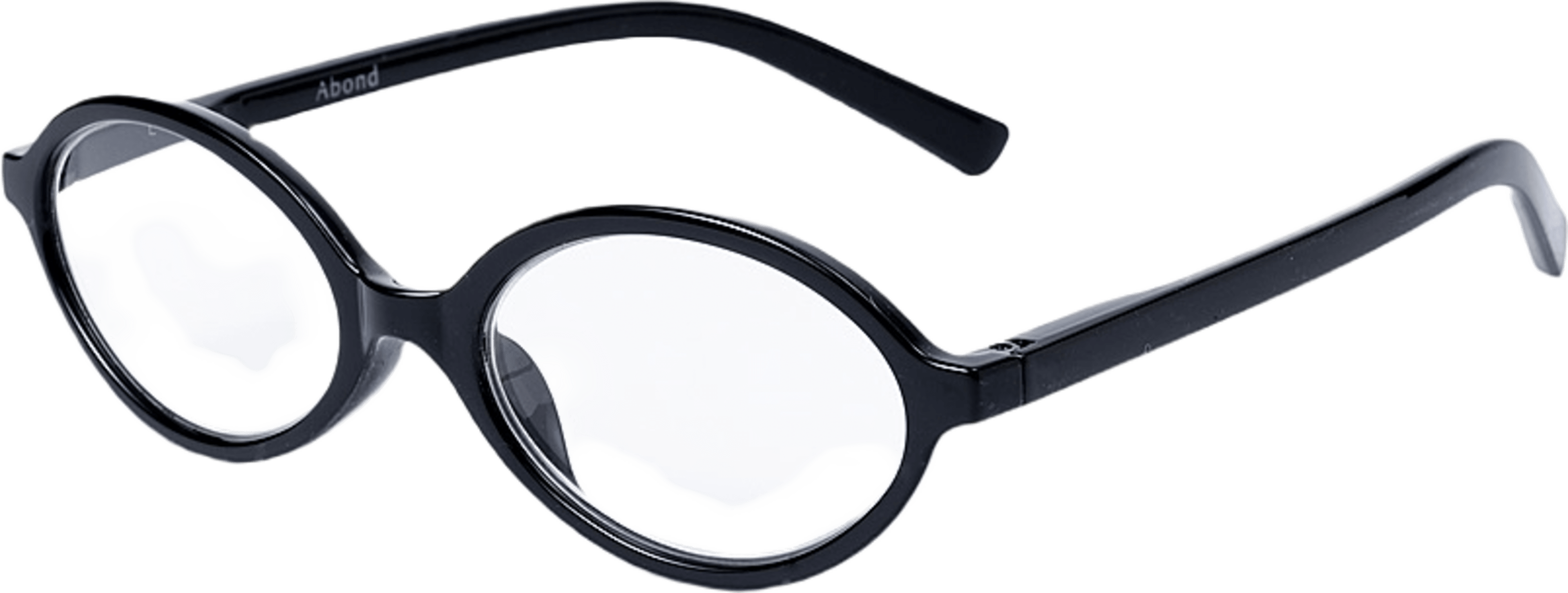 Läsglasögon ROUND T 1,5+, från Abond, i färgen Black. Klicka för att öppna bilden i stort format