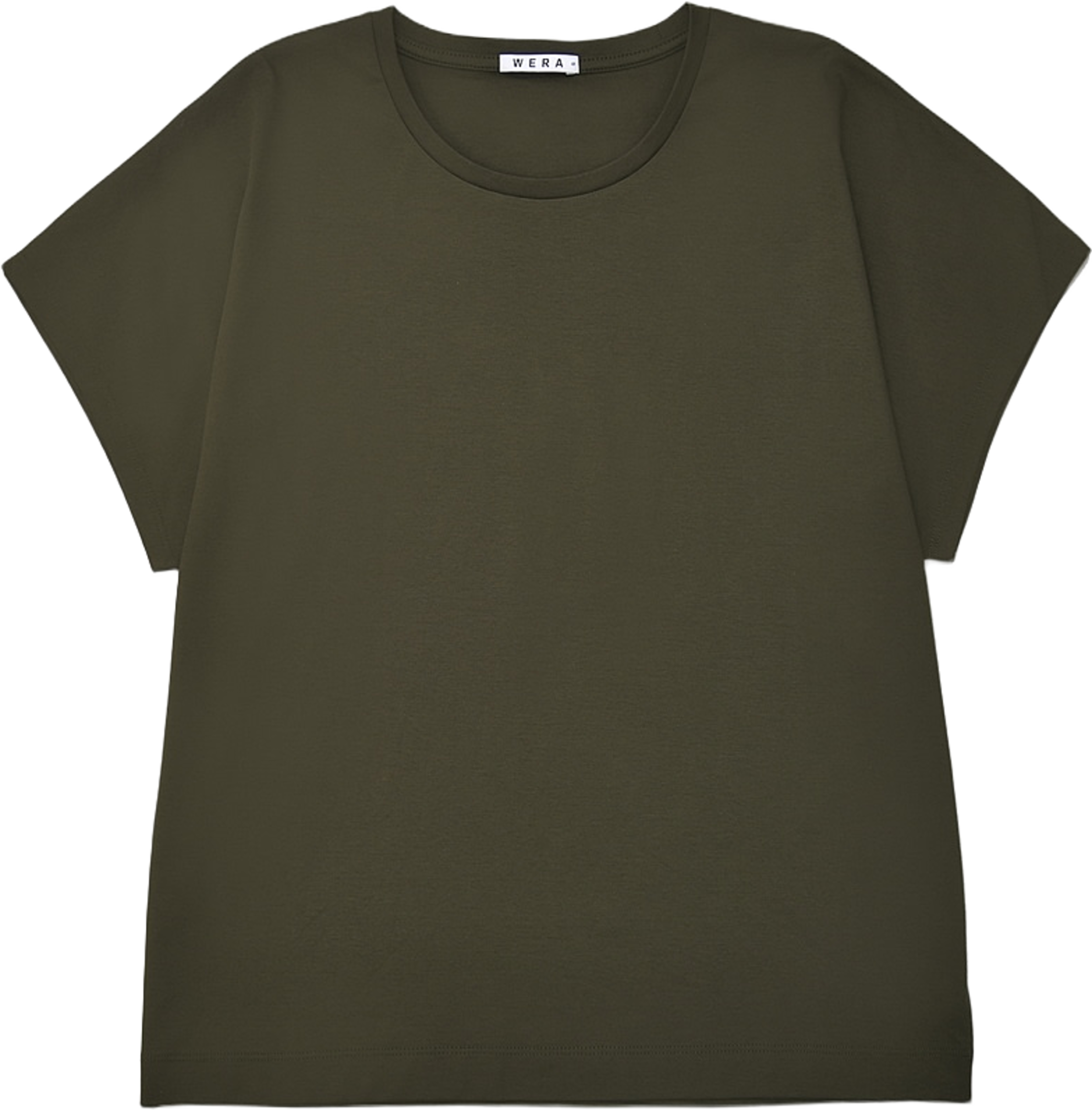 T-shirt med holkärm SORRENTO, från Wera, i färgen Khaki. Klicka för att öppna bilden i stort format