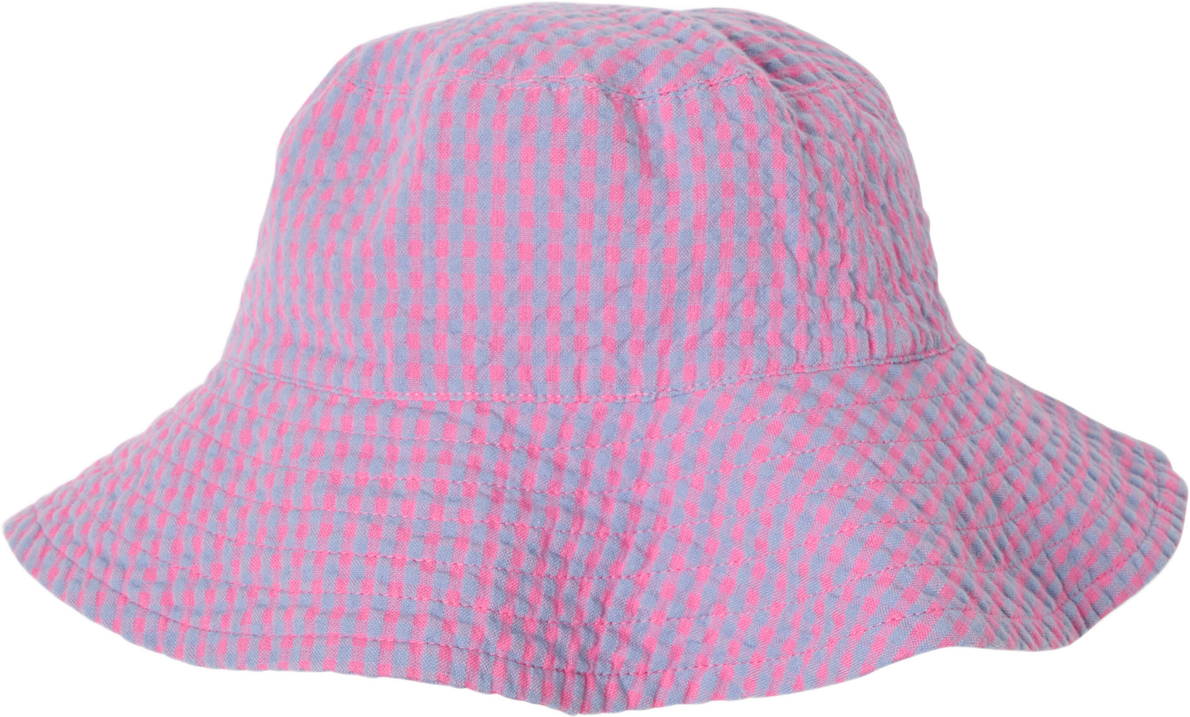 Solhatt SUZIE gingham, från RIKIKI, i färgen Purple. Klicka för att öppna bilden i stort format