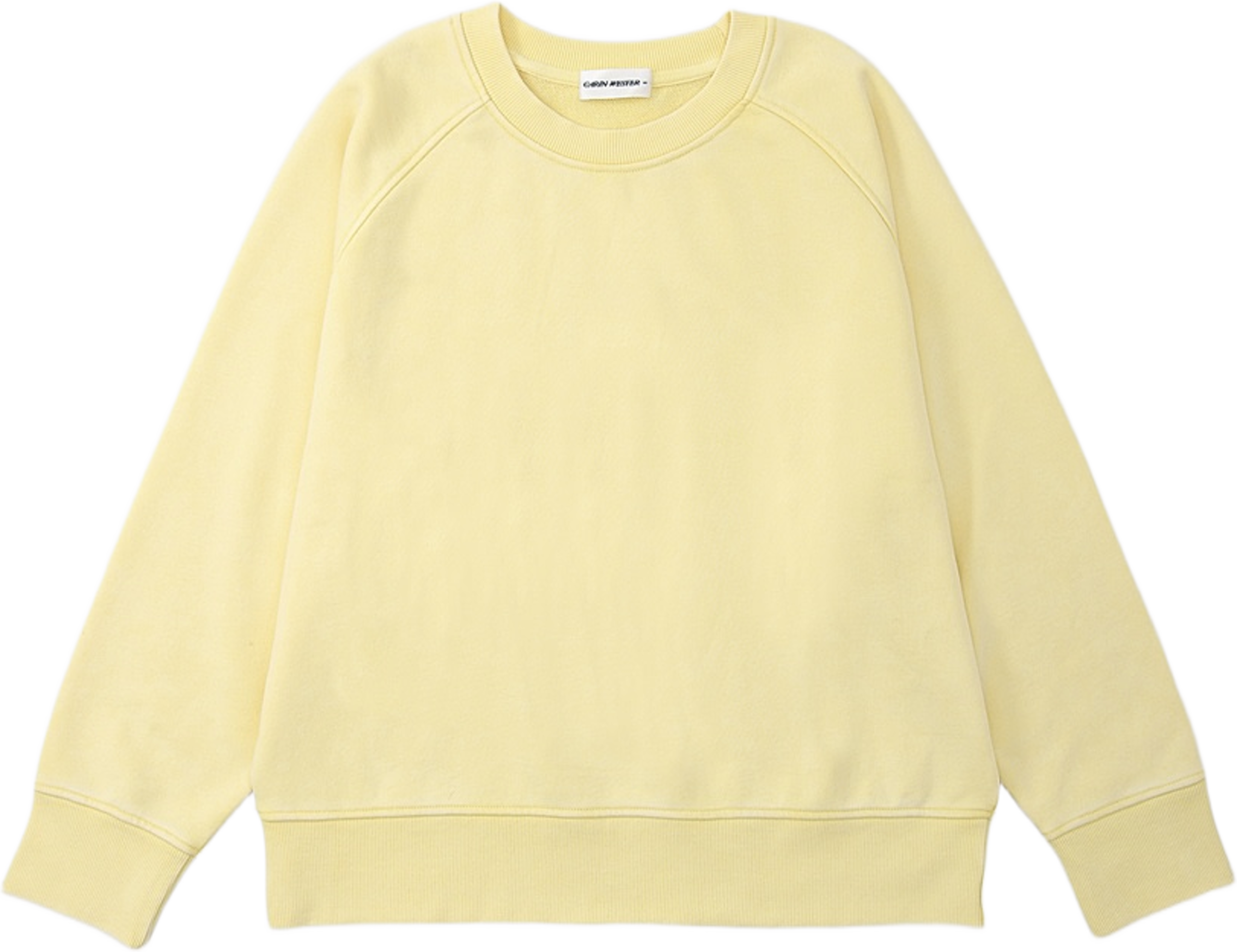 Sweatshirt IGGY, från Carin Wester, i färgen Light Yelllow. Klicka för att öppna bilden i stort format