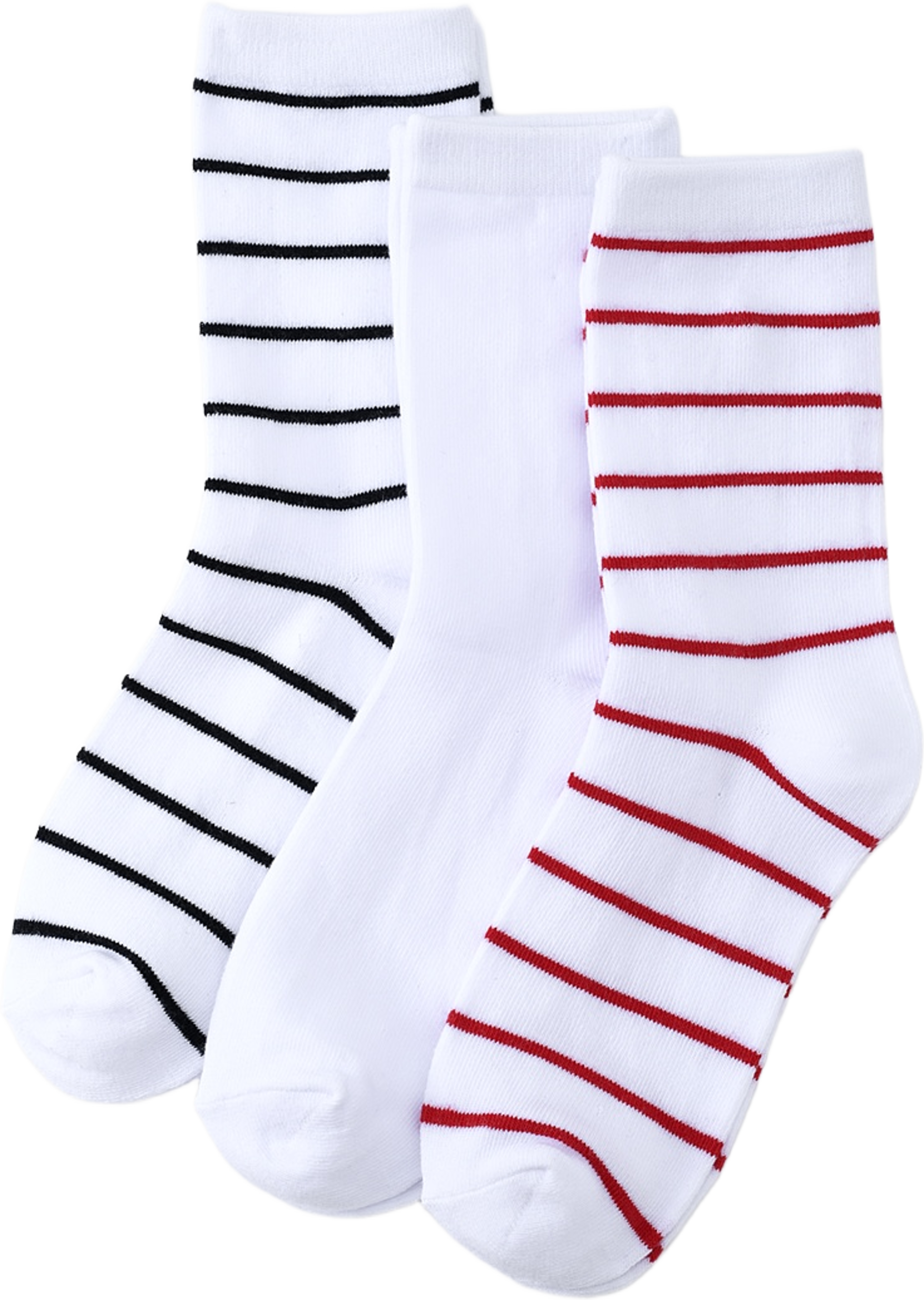 Bomullsstrumpor, 3-pack, från Å WOMAN, i färgen Stripe. Klicka för att öppna bilden i stort format