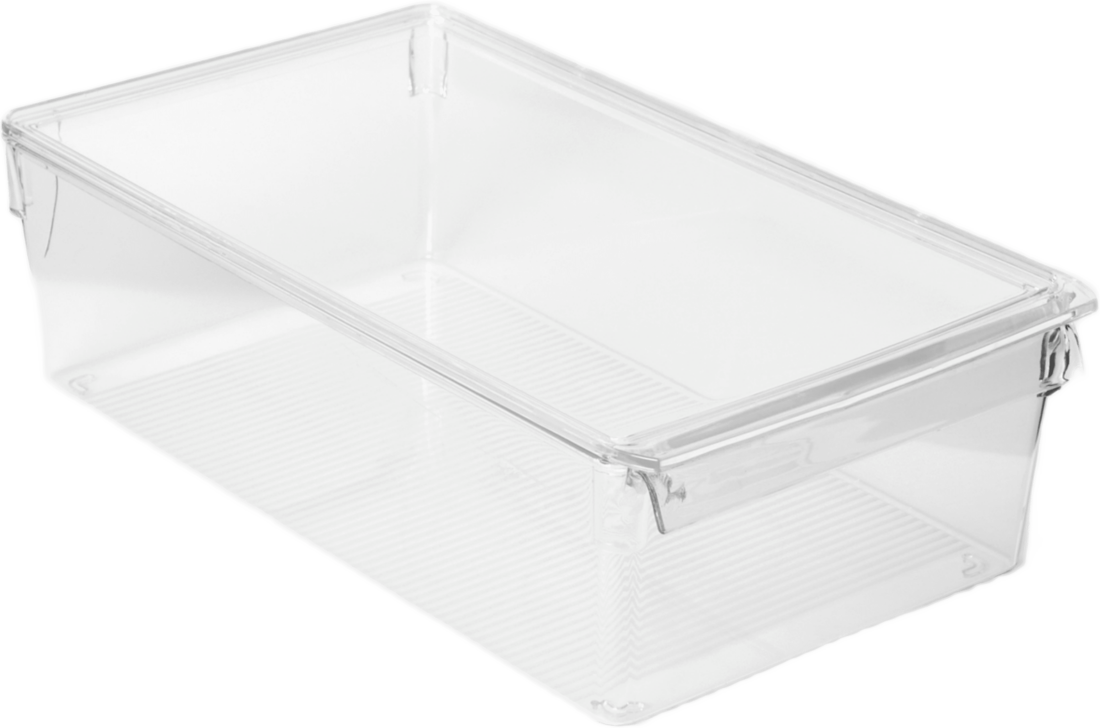 Kylskåpsförvaring med lock hög 36x20,5 cm, från Åhléns Home, i färgen Clear. Klicka för att öppna bilden i stort format