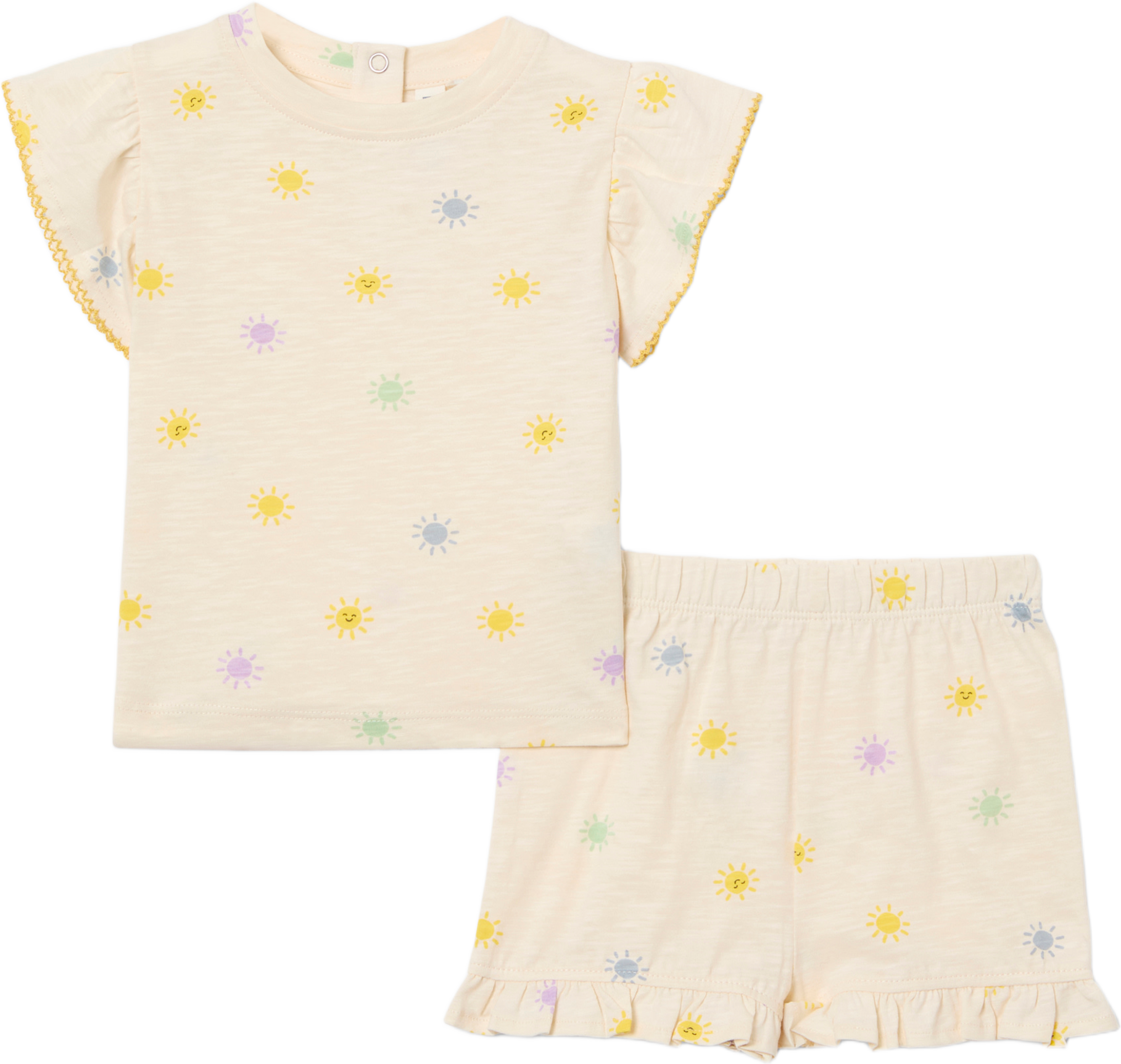 Tvådelat set ULLA, från RIKIKI, i färgen Sun. Klicka för att öppna bilden i stort format