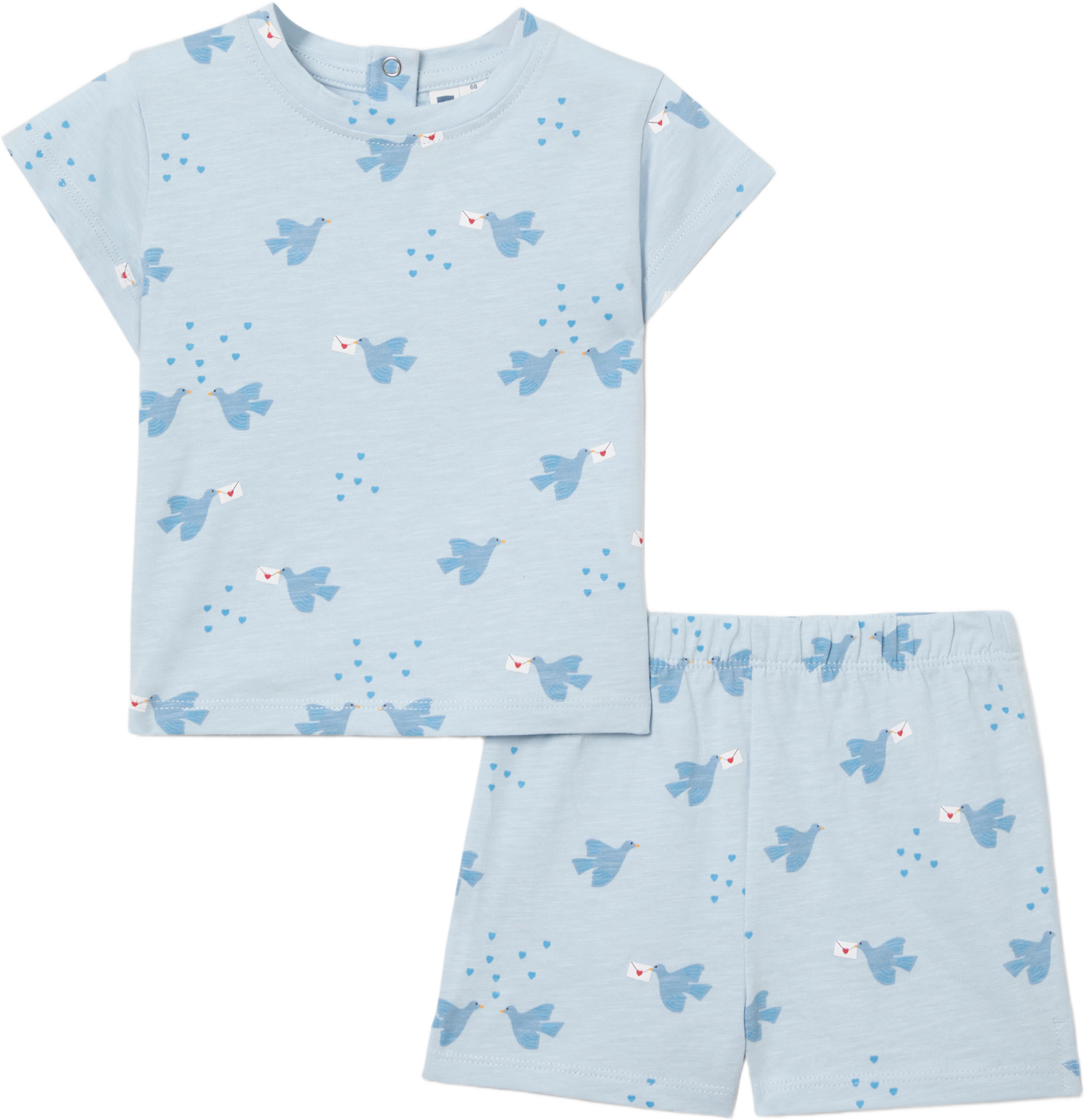 Tvådelat set TWINN, från RIKIKI, i färgen Blue Bird. Klicka för att öppna bilden i stort format