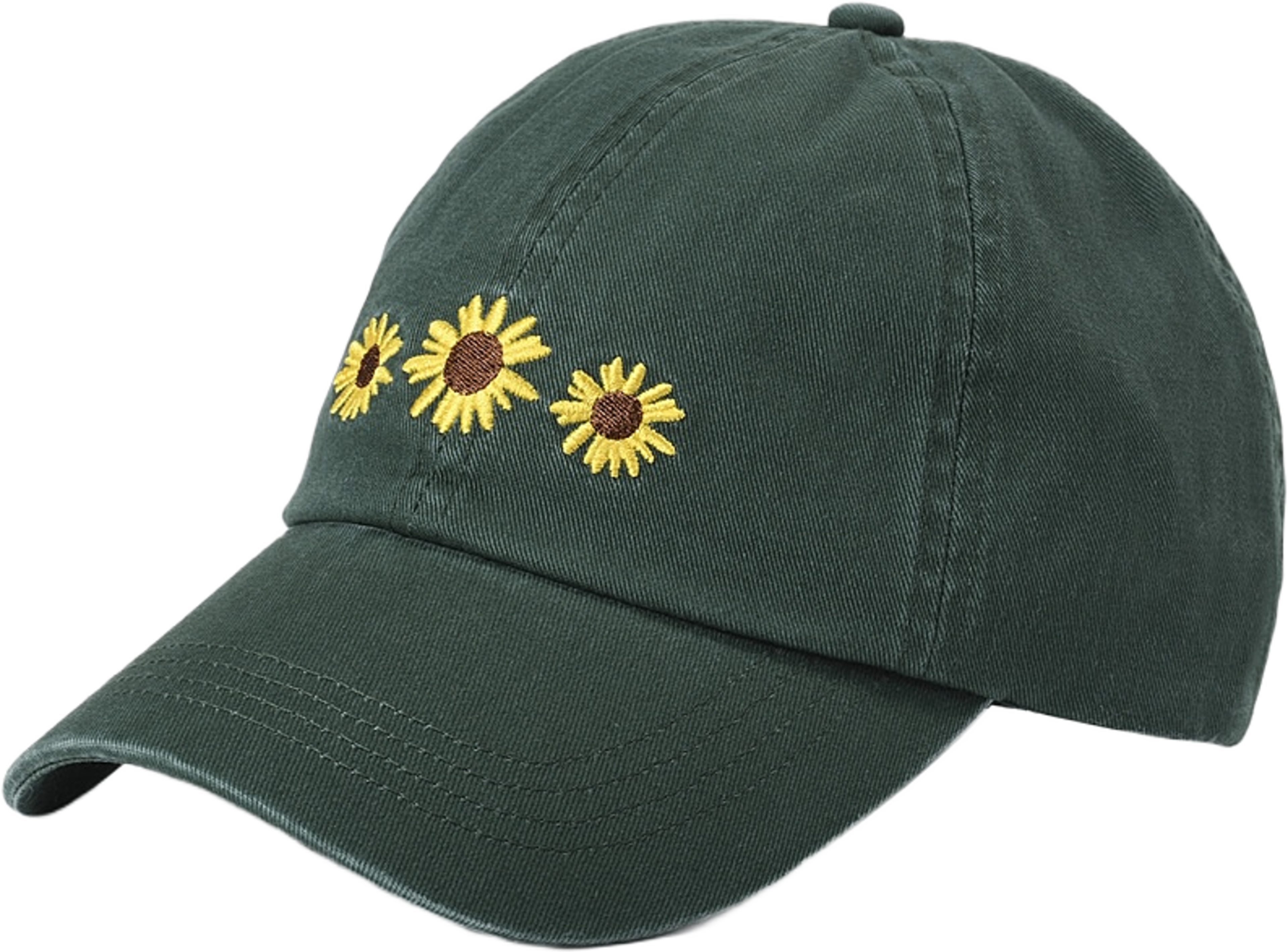 Keps med broderi ANNA, från Å WOMAN, i färgen Dark Green. Klicka för att öppna bilden i stort format