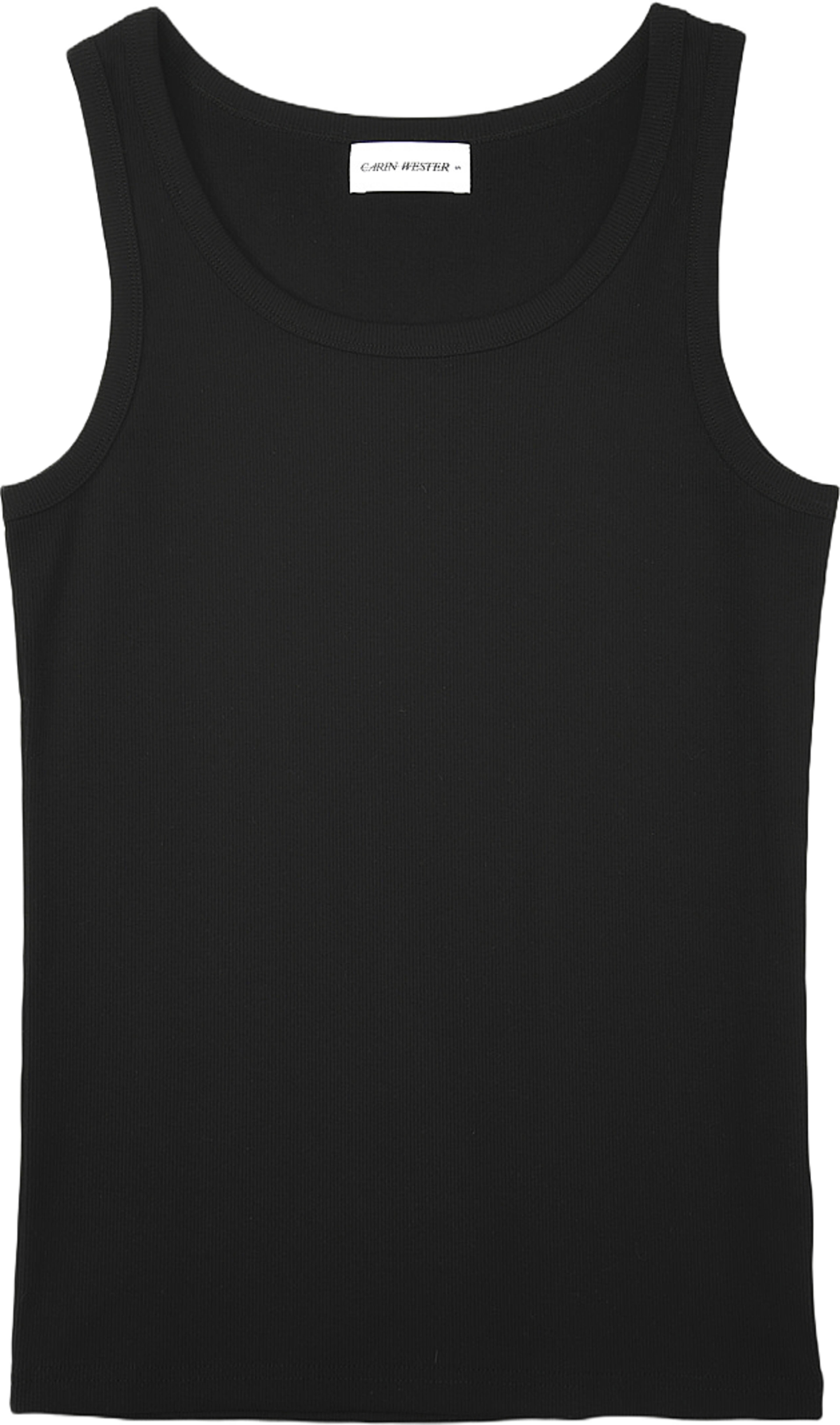 Ribbat linne SUNNI, från Carin Wester, i färgen Black. Klicka för att öppna bilden i stort format