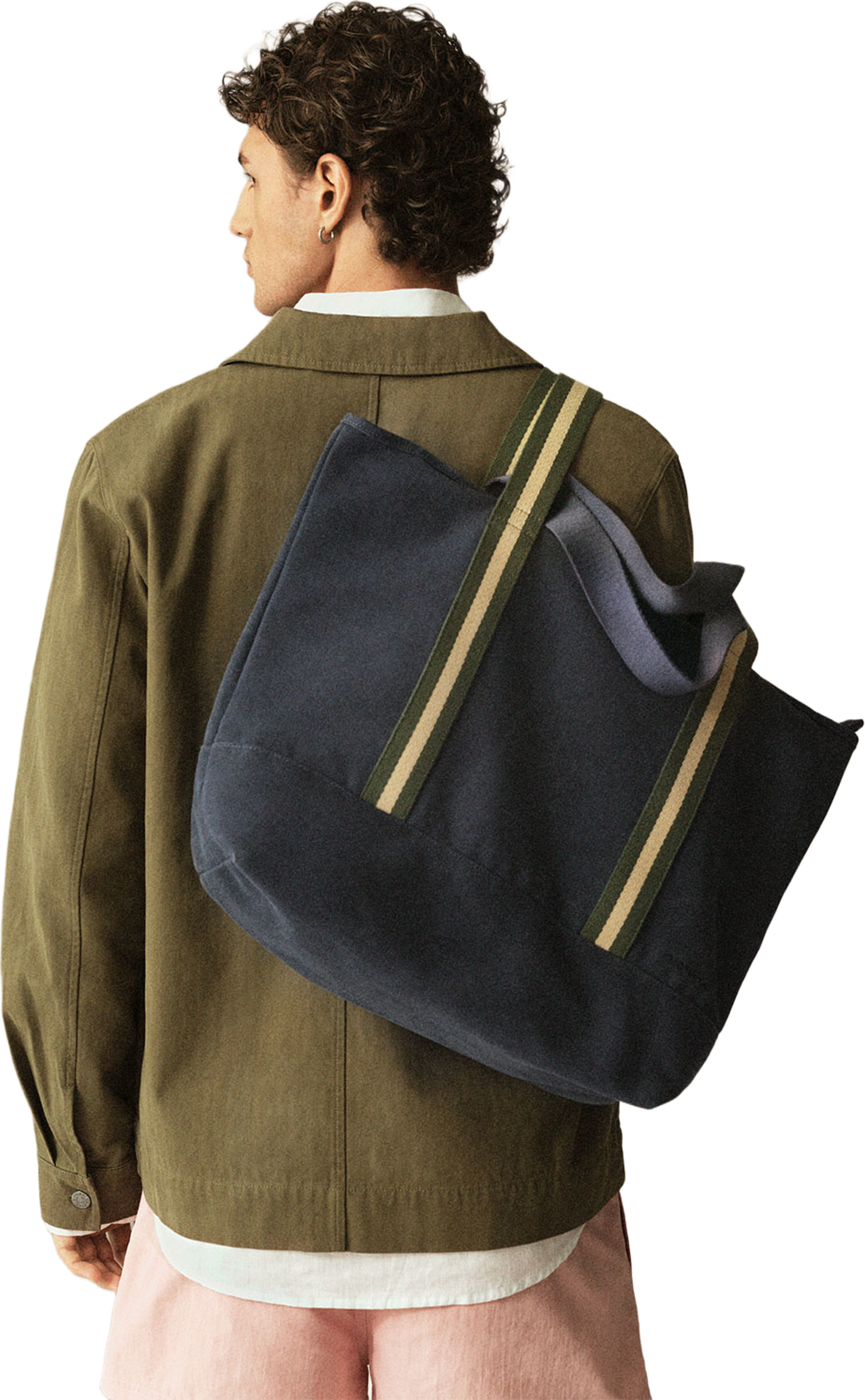 Totebag i canvas ADAM, från NORVIE, i färgen Navy. Klicka för att öppna bilden i stort format