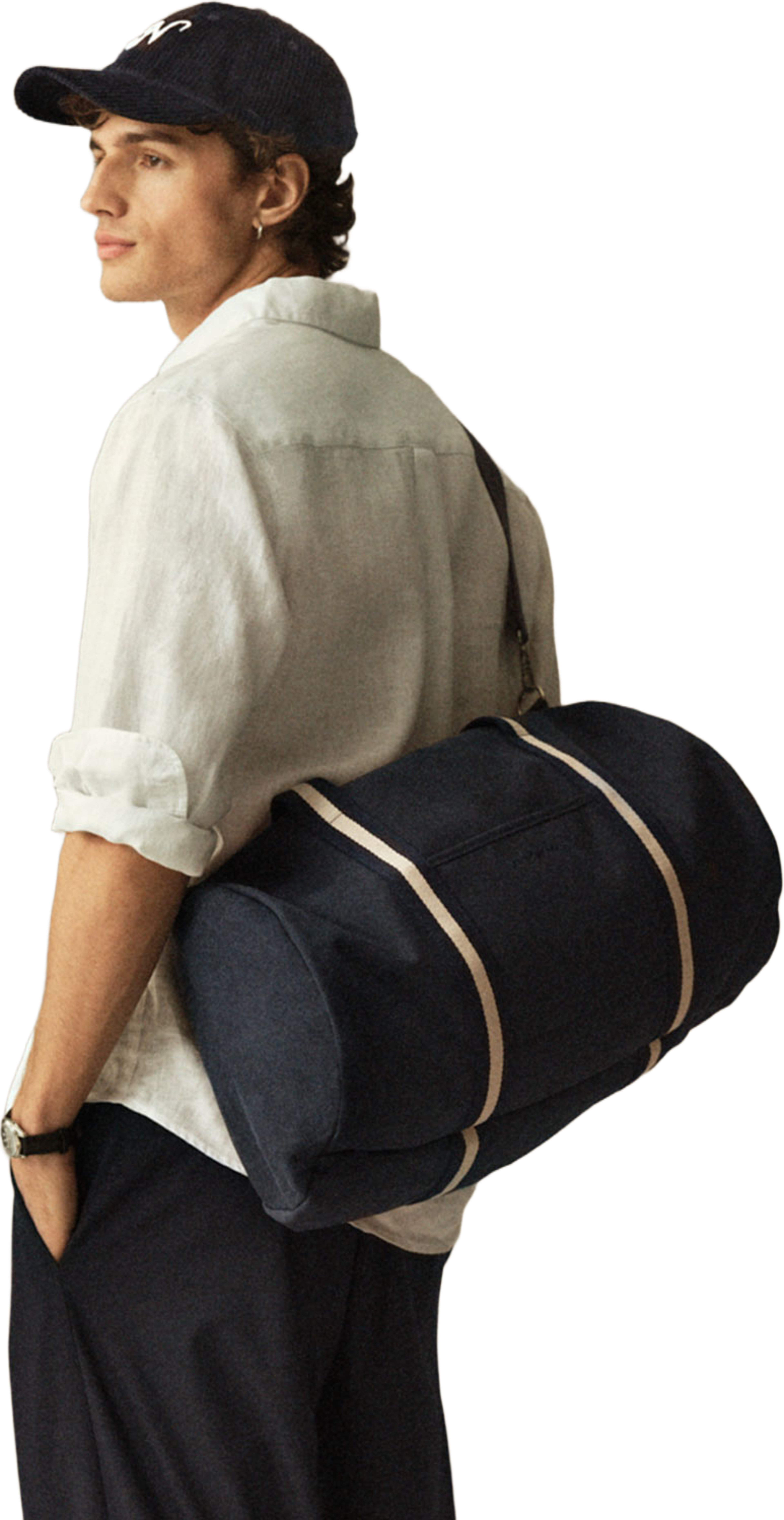 Duffelbag ADAM, från NORVIE, i färgen Navy. Klicka för att öppna bilden i stort format