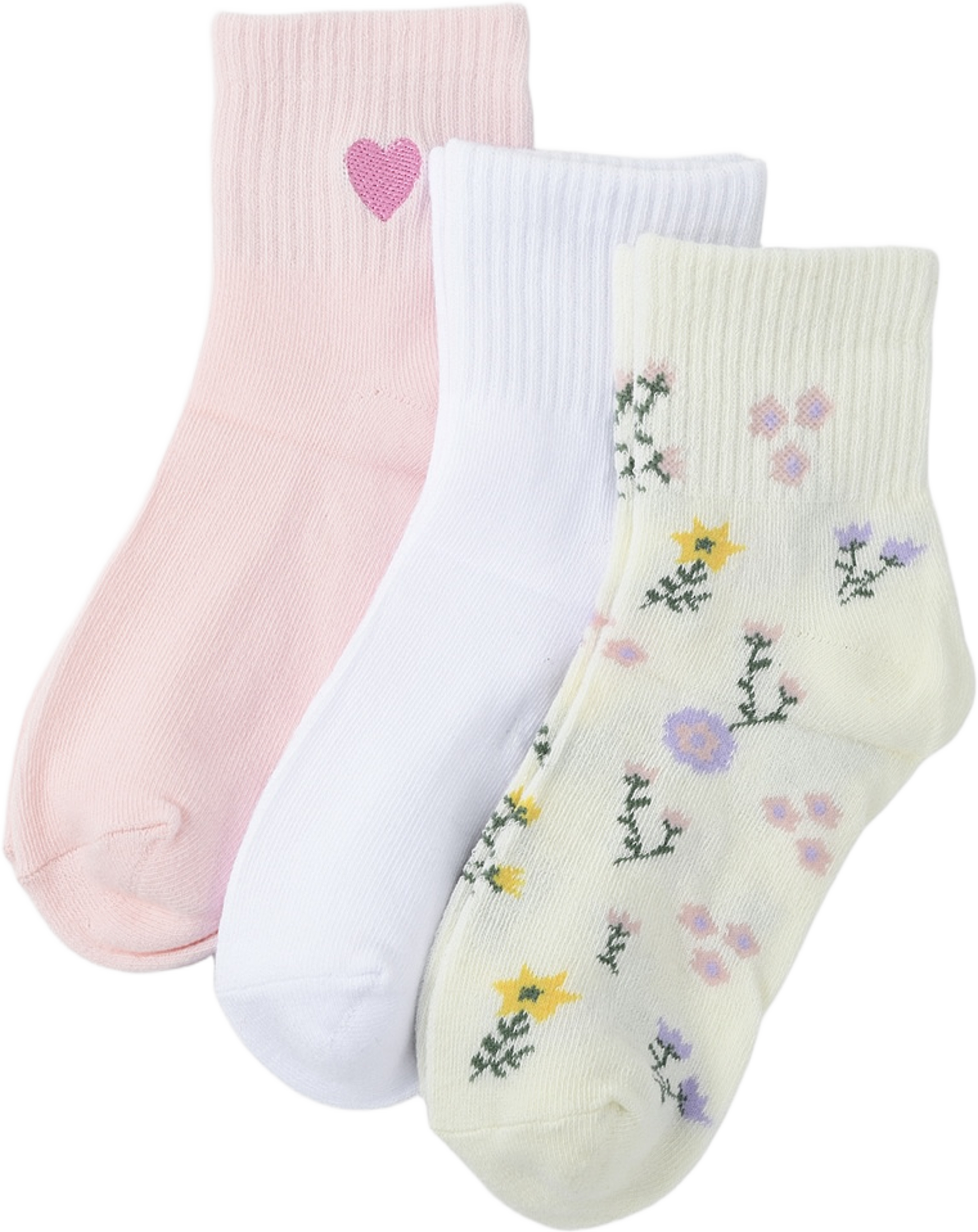 Låga strumpor, 3-pack, från Å WOMAN, i färgen Pink. Klicka för att öppna bilden i stort format