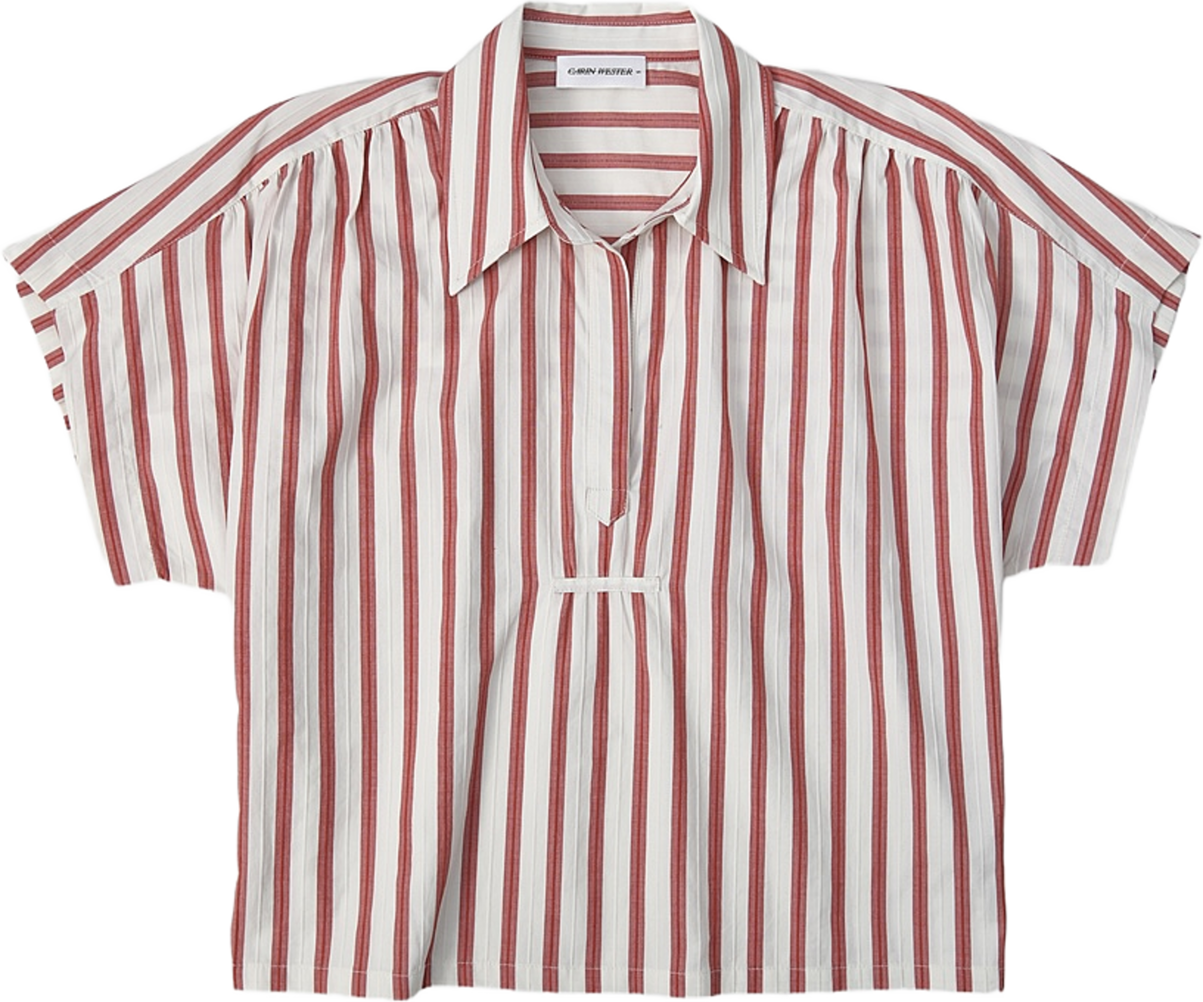 Blus FIORE, från Carin Wester, i färgen Red Stripe. Klicka för att öppna bilden i stort format