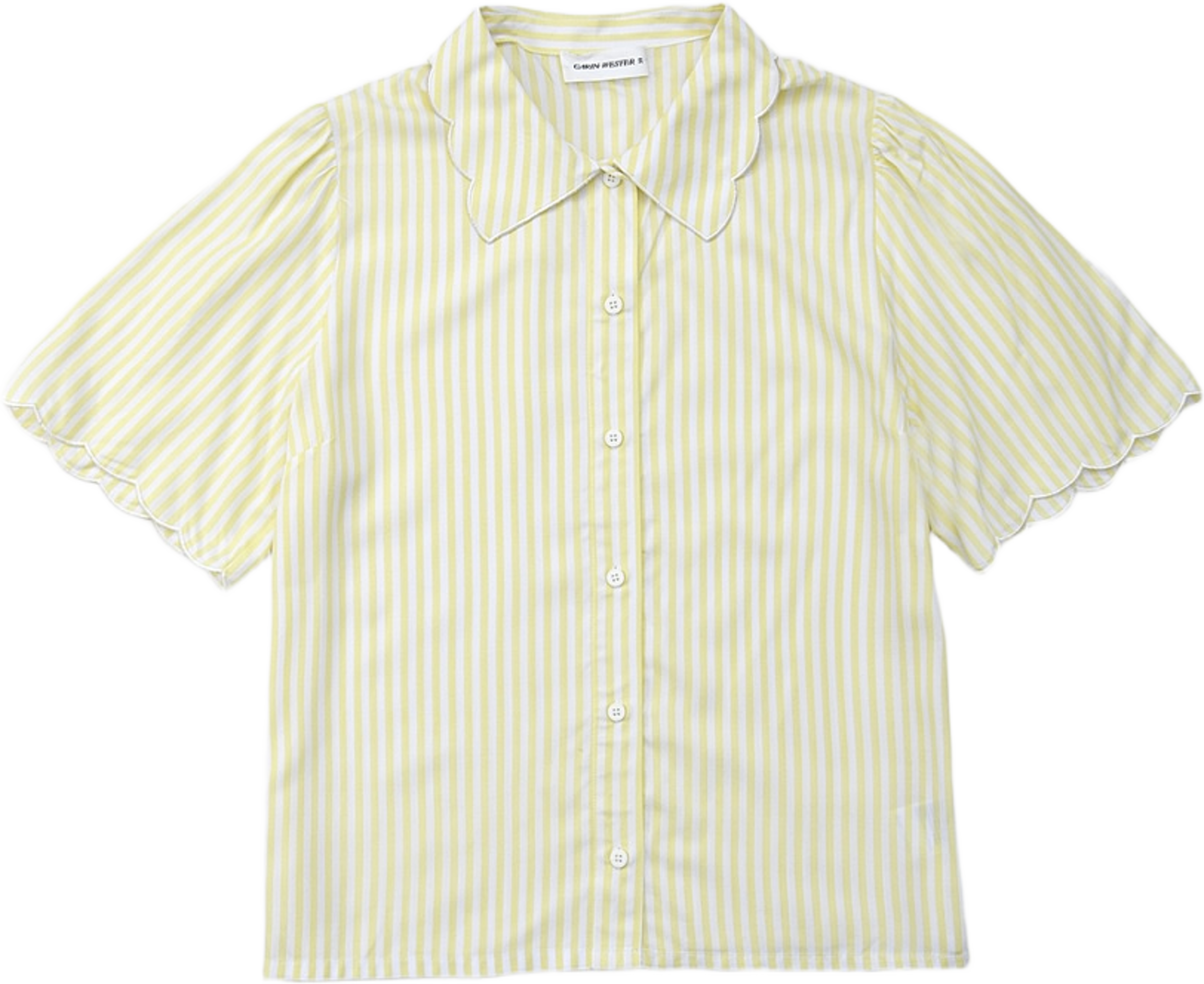 Blus AIRA, från Carin Wester, i färgen Yellow Stripe. Klicka för att öppna bilden i stort format