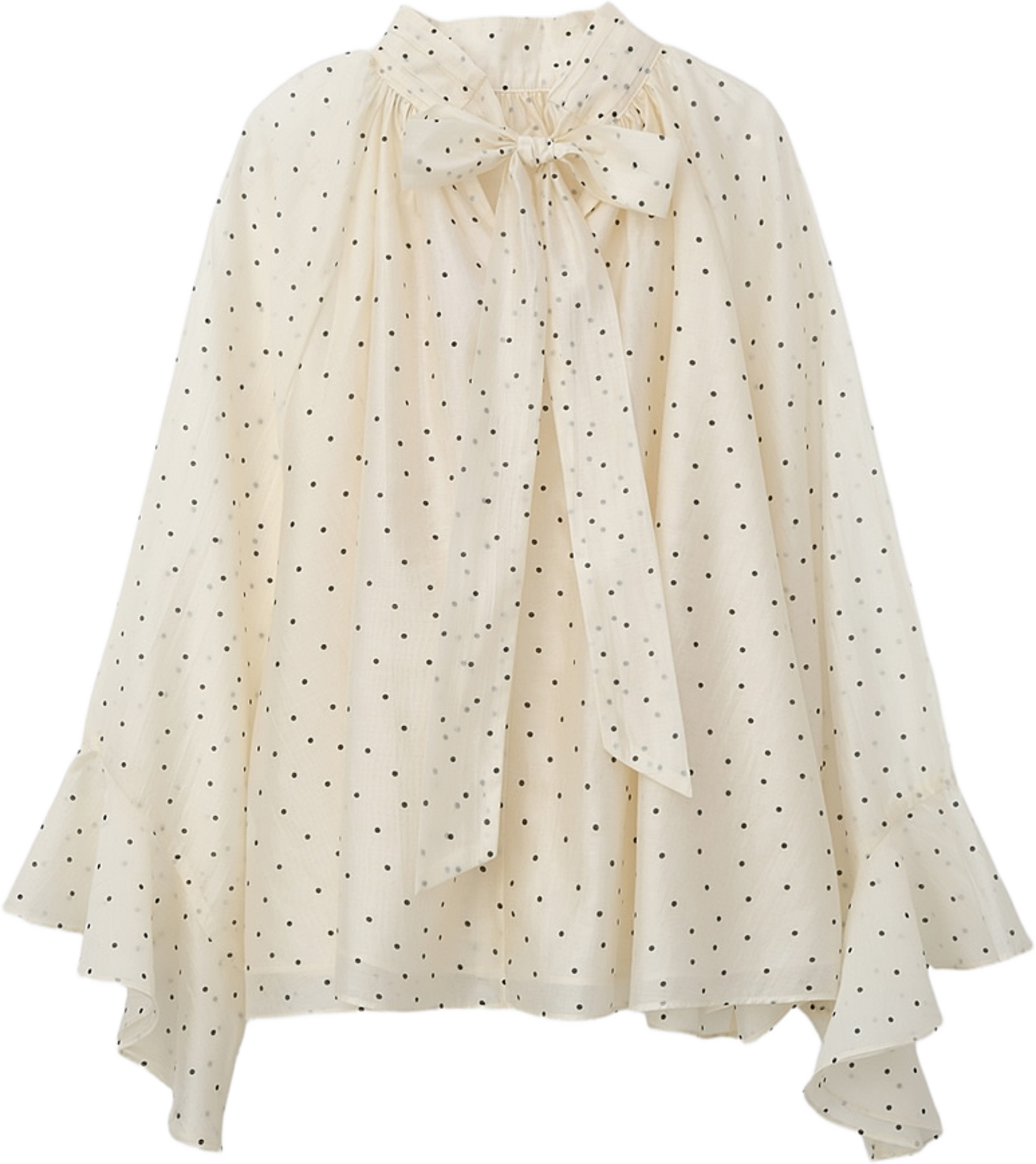 Blus i tencel POIS, från Wera, i färgen Dots. Klicka för att öppna bilden i stort format