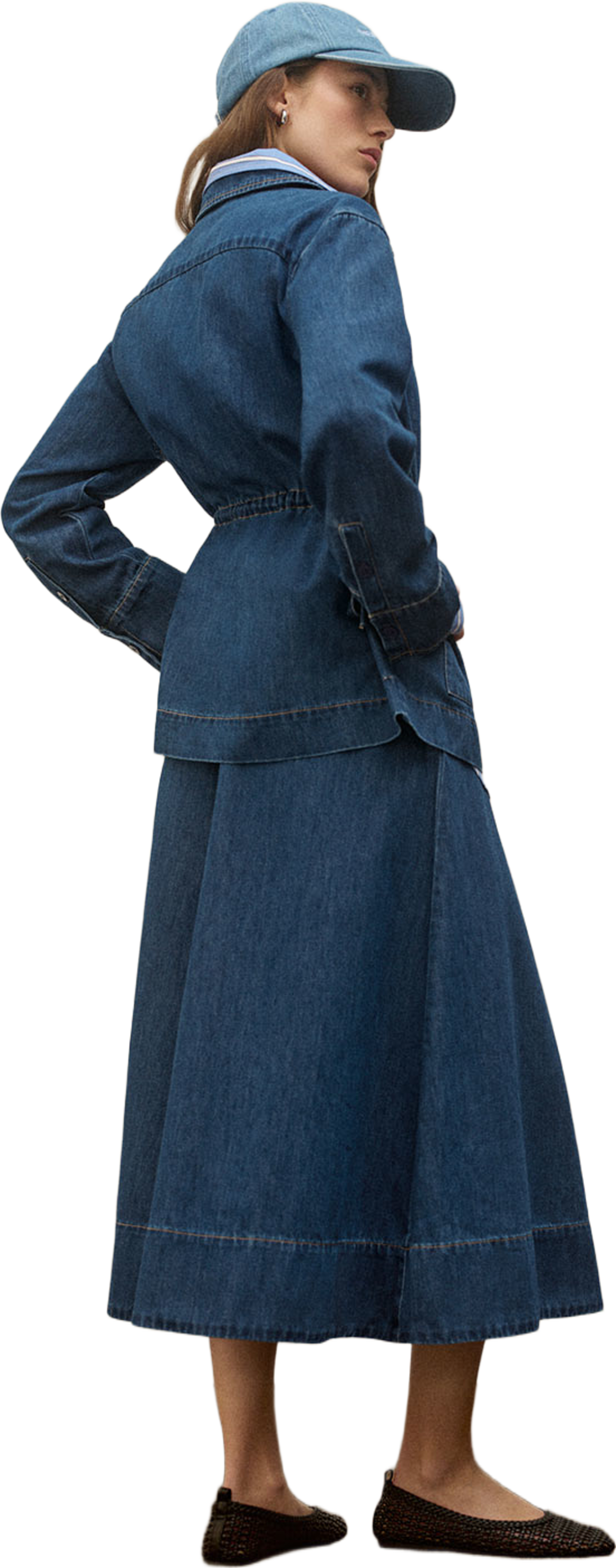 Jeanskjol SIDRA, från Carin Wester, i färgen Mid Blue. Klicka för att öppna bilden i stort format