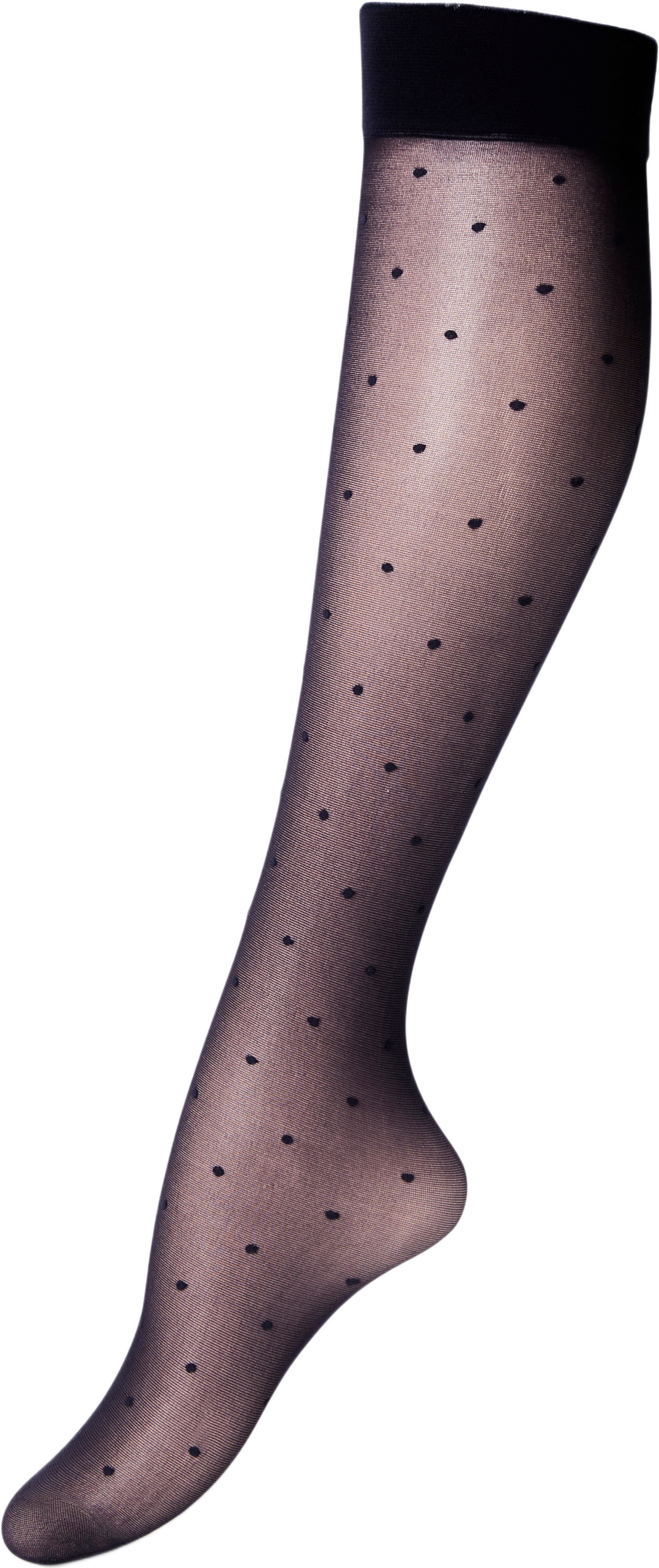 Prickiga knästrumpor 20 den, från Å WOMAN, i färgen Navy. Klicka för att öppna bilden i stort format