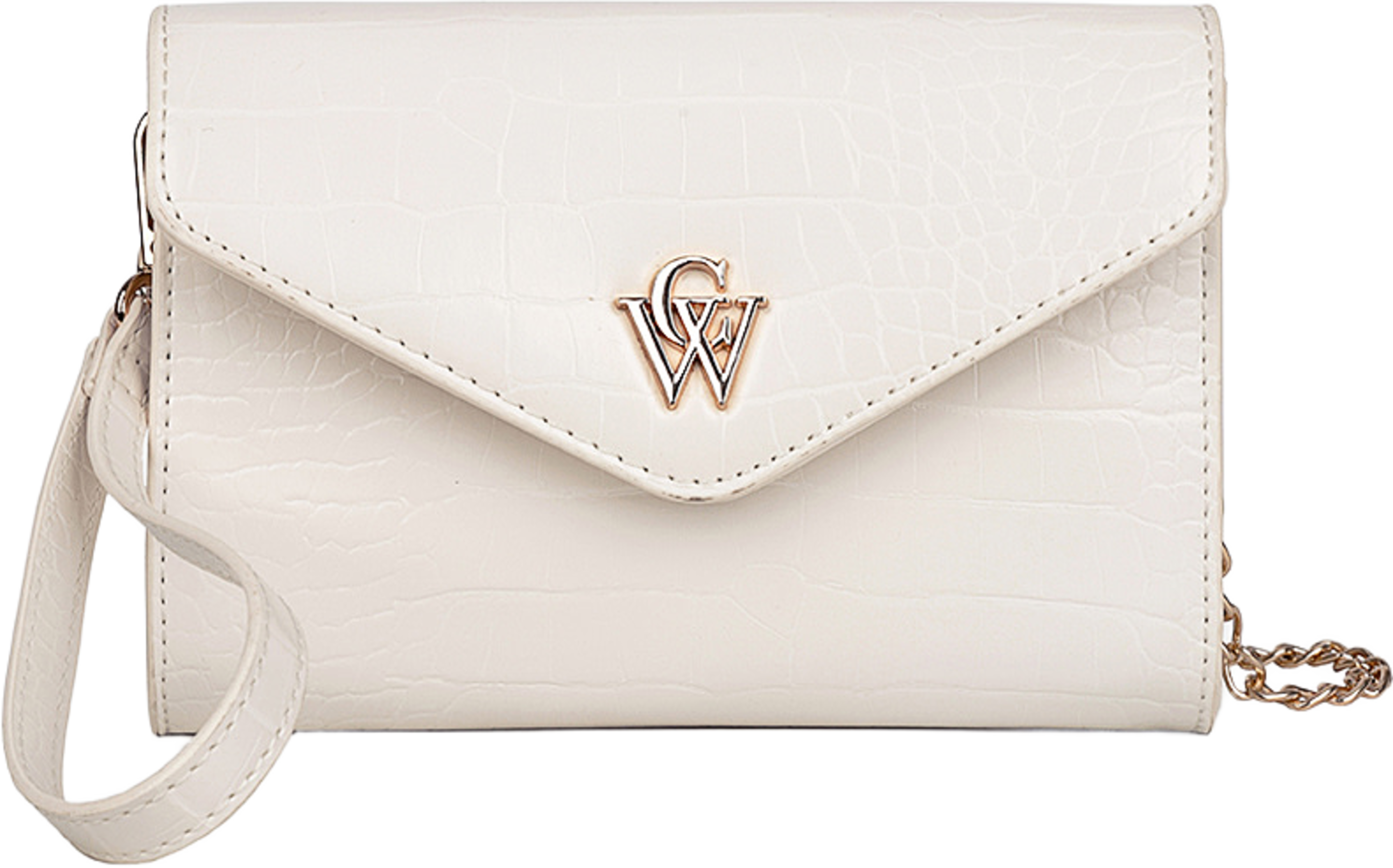 Kuvertväska DIANA, från Carin Wester, i färgen White. Klicka för att öppna bilden i stort format