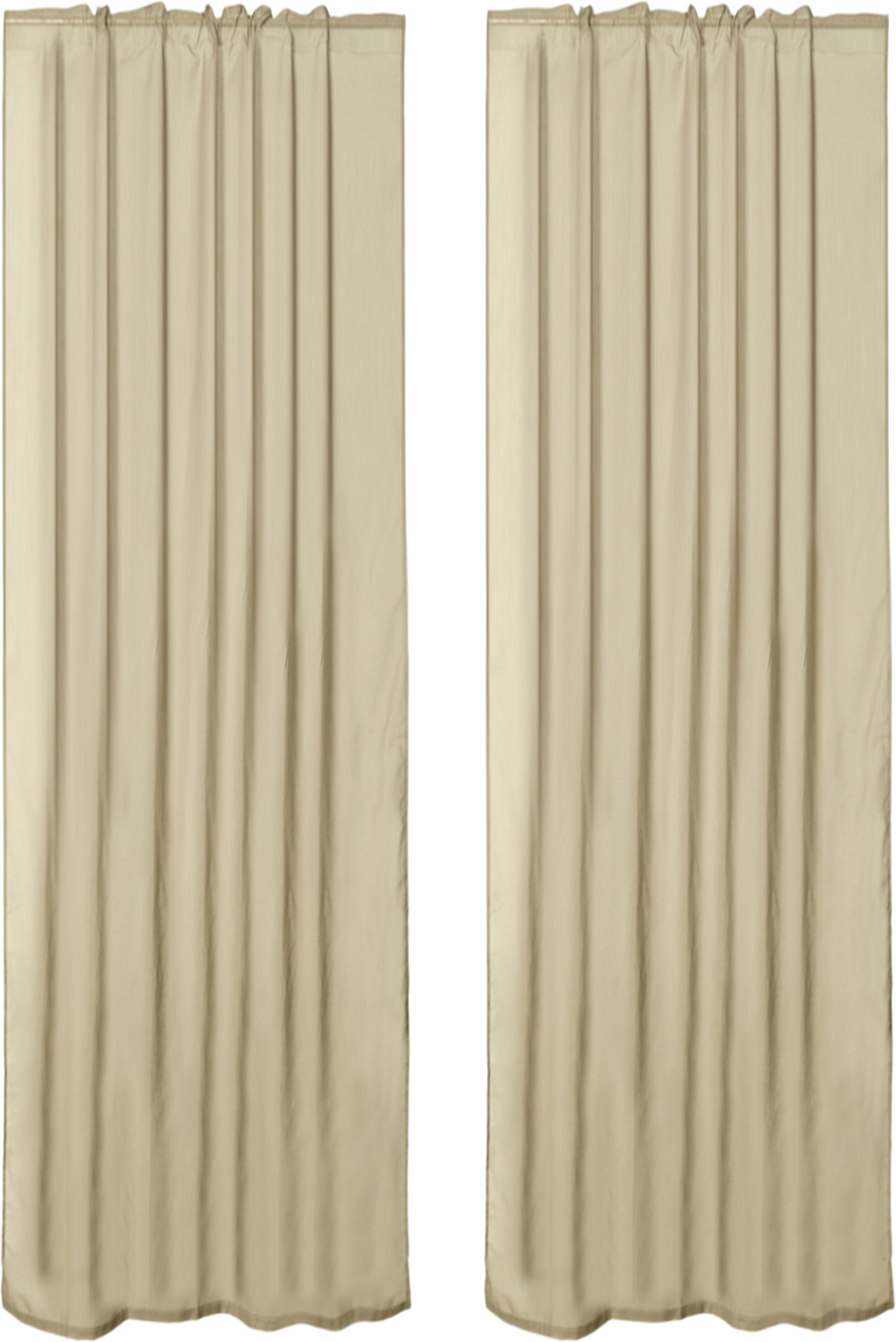 Skir gardin LISA 130x250 cm, 2-pack, från Åhléns Home, i färgen Mole. Klicka för att öppna bilden i stort format