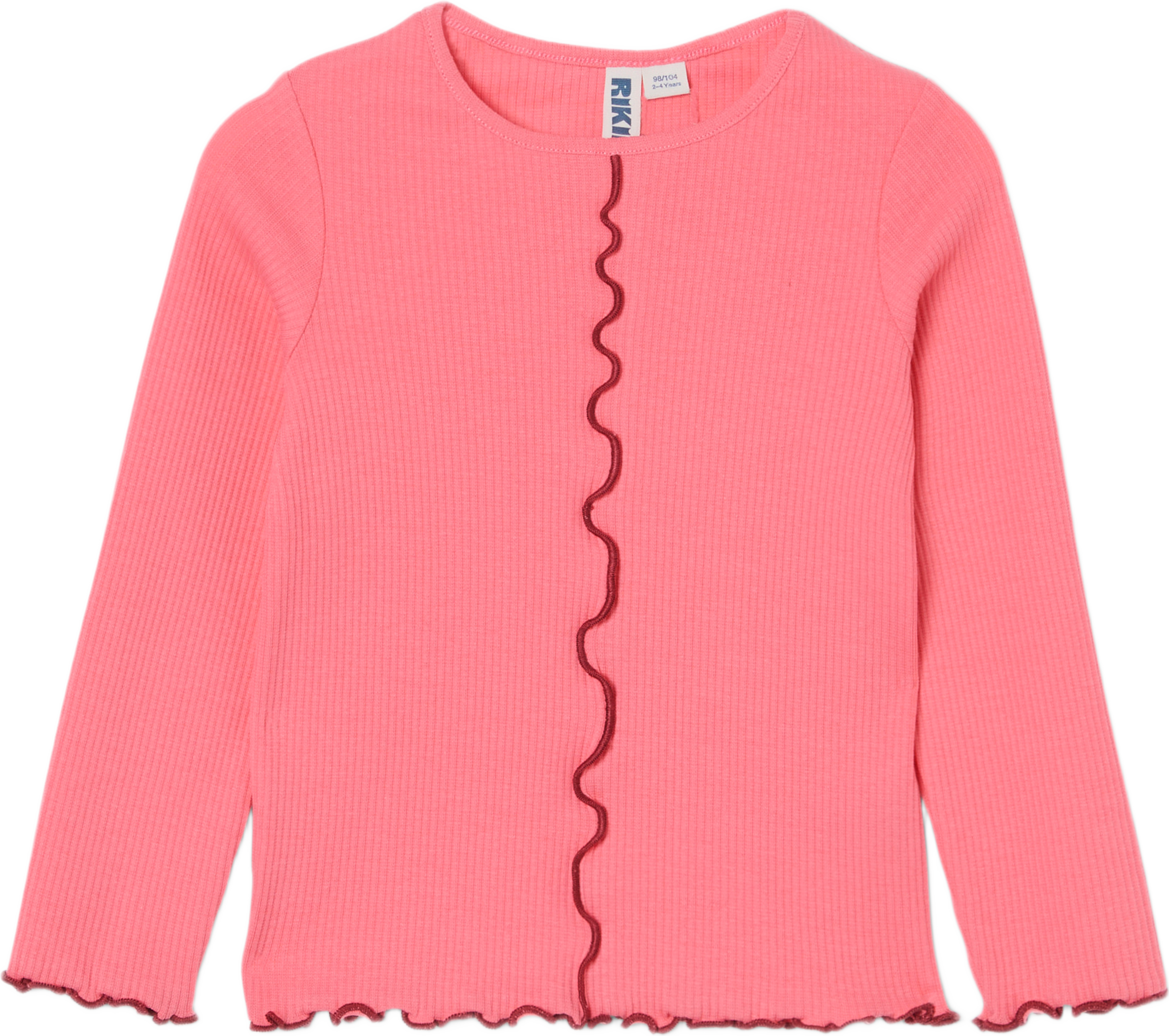 Ribbad tröja EMMY, från RIKIKI, i färgen Pink 3. Klicka för att öppna bilden i stort format