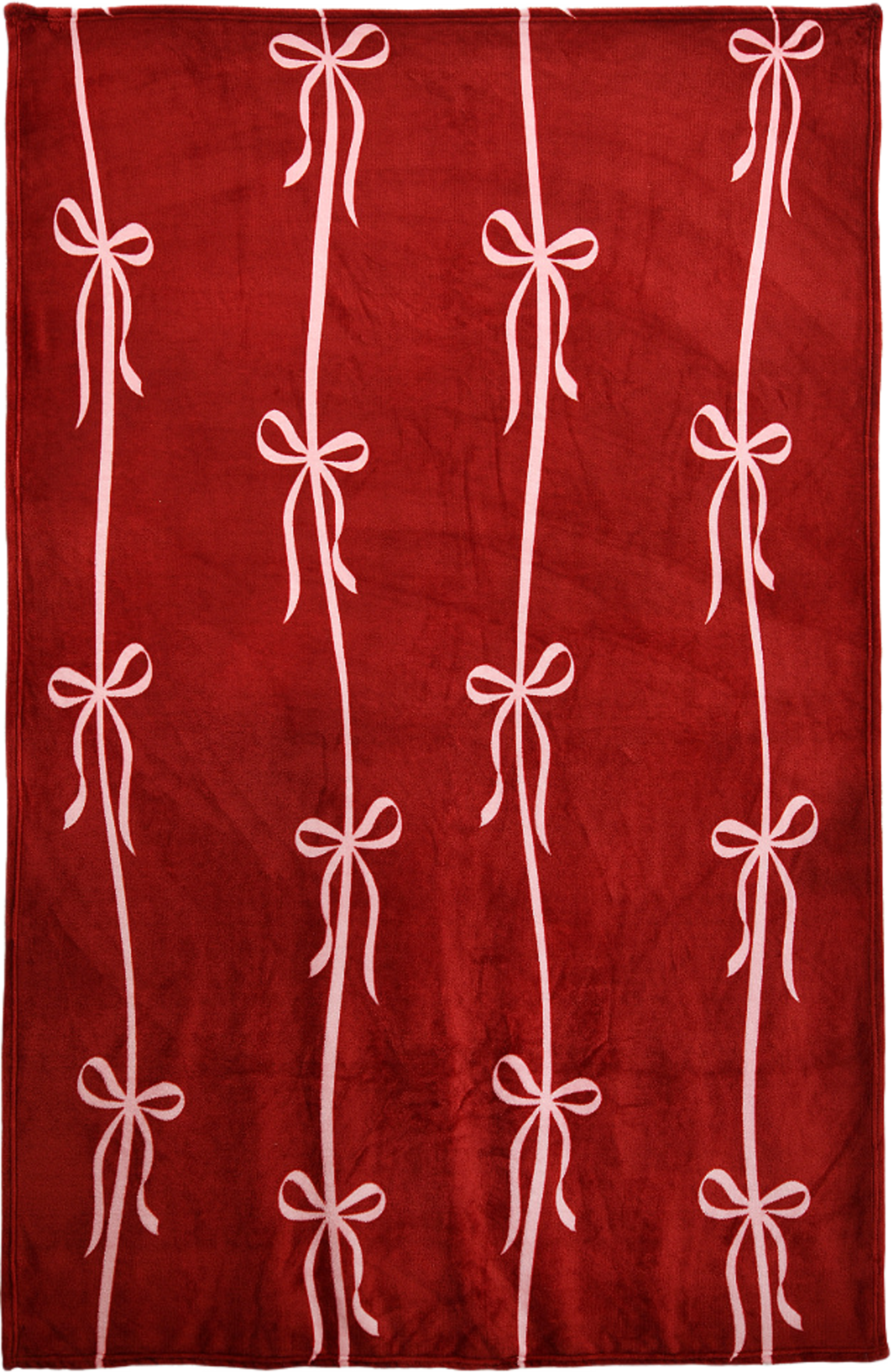 Pläd HOLLY BOW 130x170 cm, från Åhléns Home, i färgen Red. Klicka för att öppna bilden i stort format