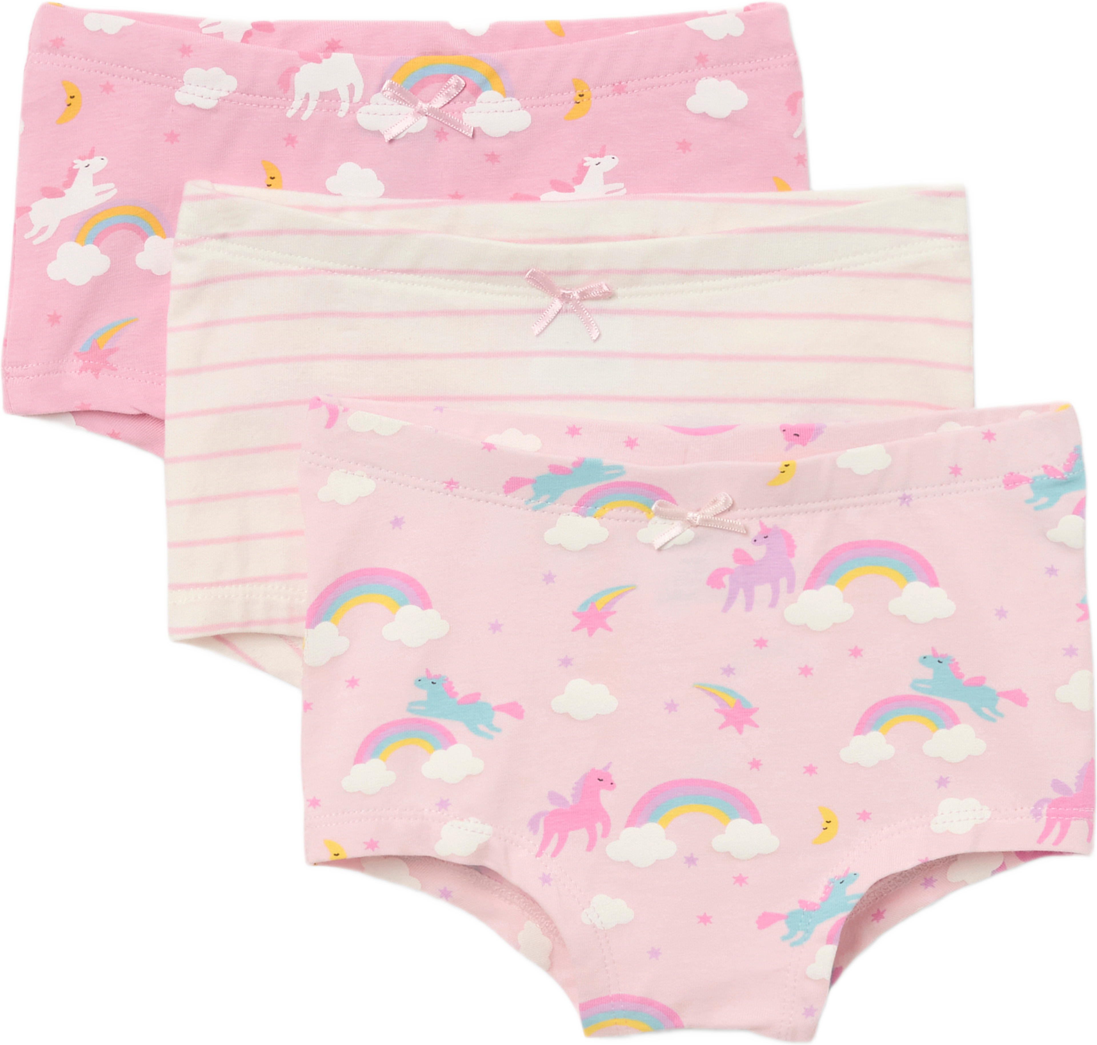 Boxertrosor TAMARA, 3-pack, från RIKIKI, i färgen Unicorn / Pink. Klicka för att öppna bilden i stort format