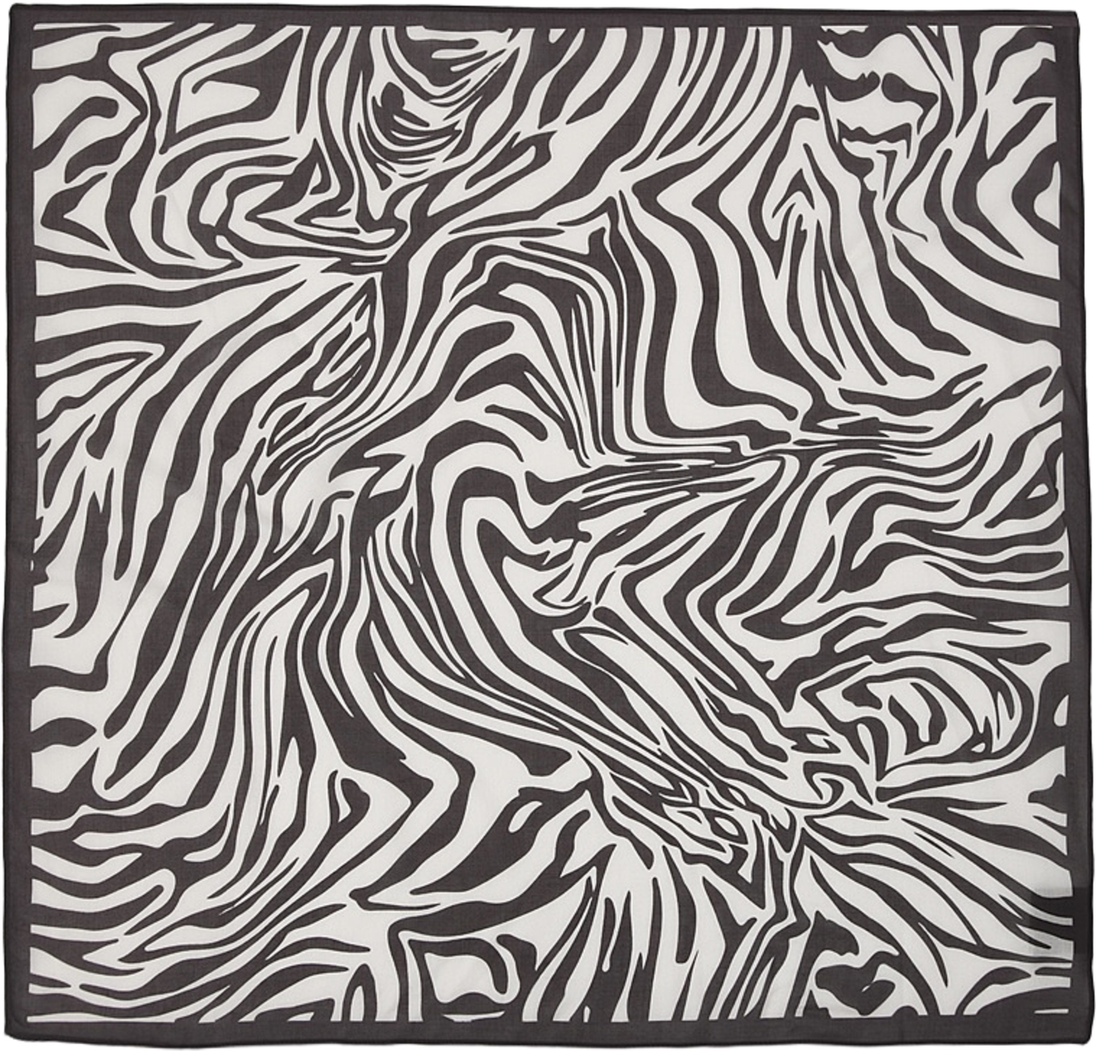 Viskosscarf TINTIN, från Wera, i färgen Zebra. Klicka för att öppna bilden i stort format