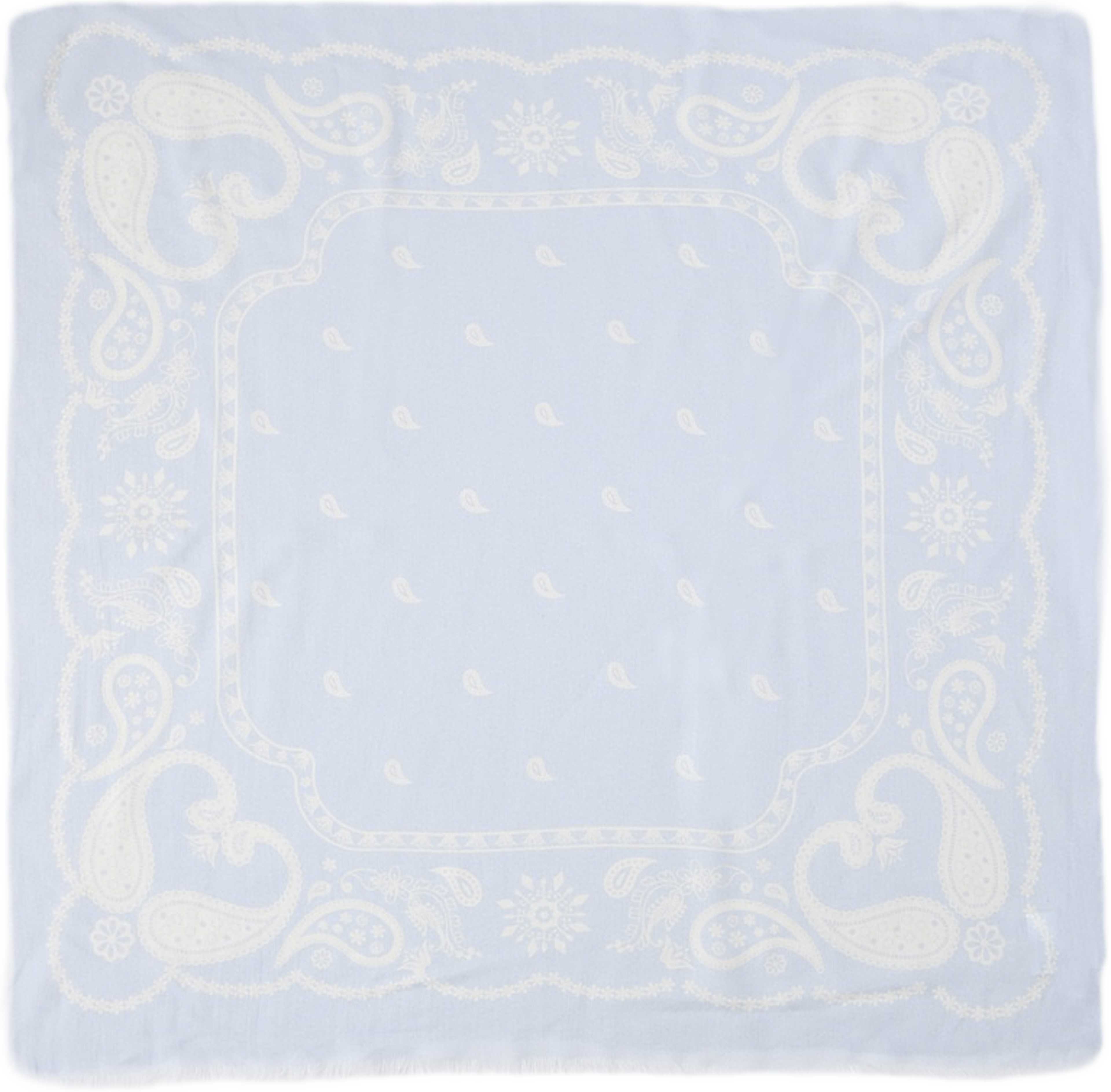 Viskosscarf TINTIN, från Wera, i färgen Blue Paisley. Klicka för att öppna bilden i stort format