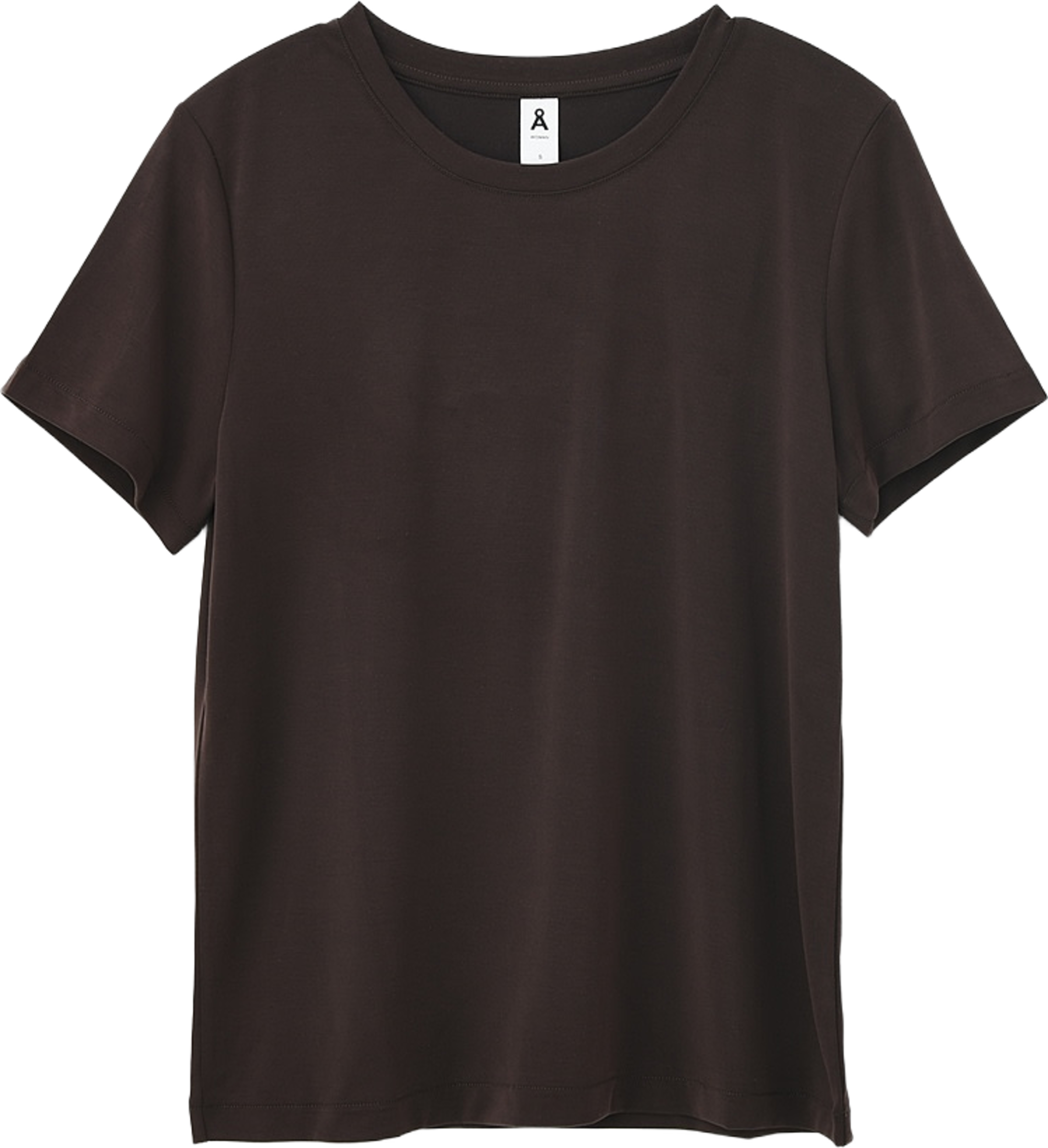 T-shirt i modalmix MAJA, från Å WOMAN, i färgen Brown. Klicka för att öppna bilden i stort format