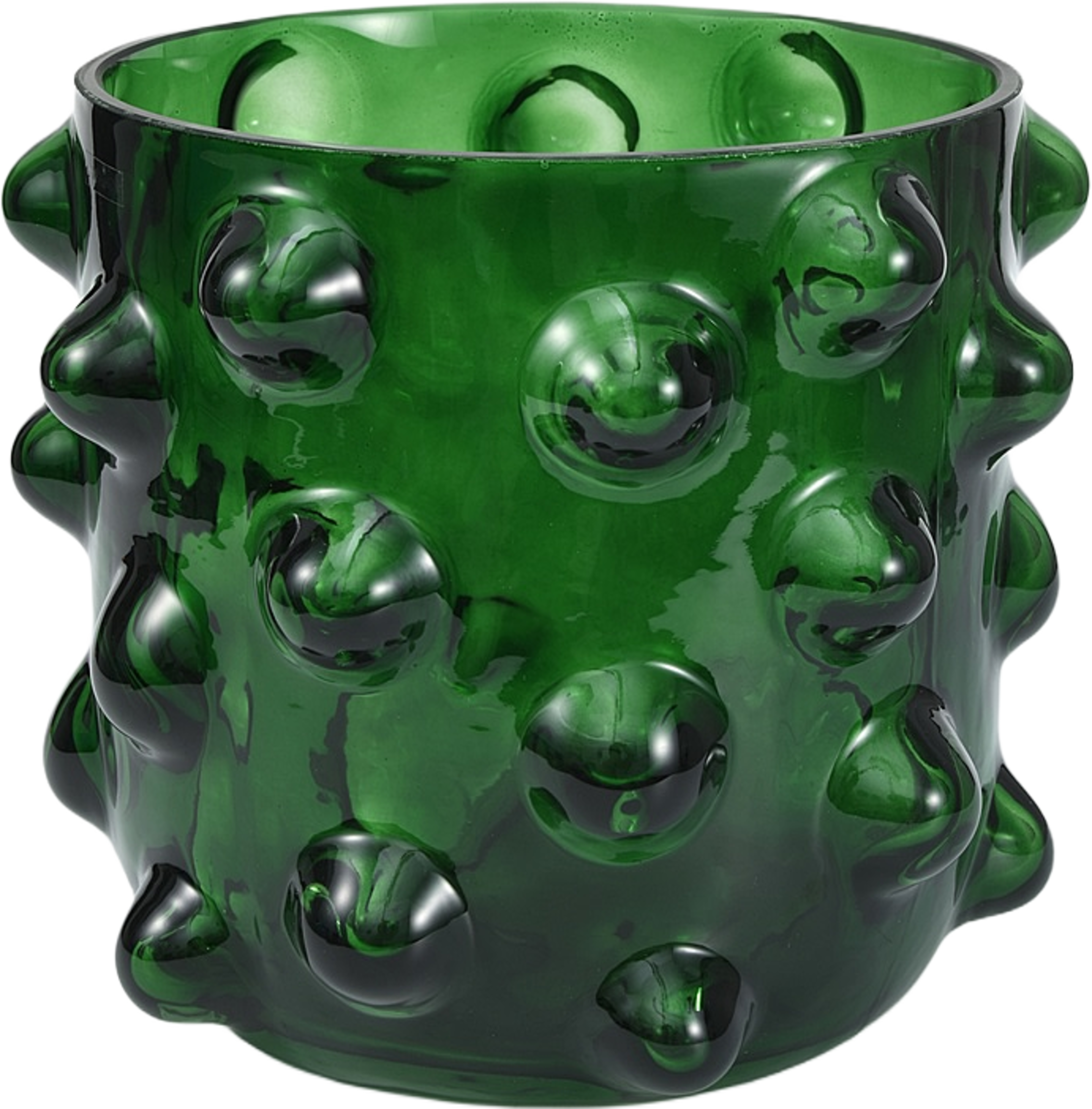 Glaskruka SPIKE 17,5 cm, från Åhléns Home, i färgen Green. Klicka för att öppna bilden i stort format