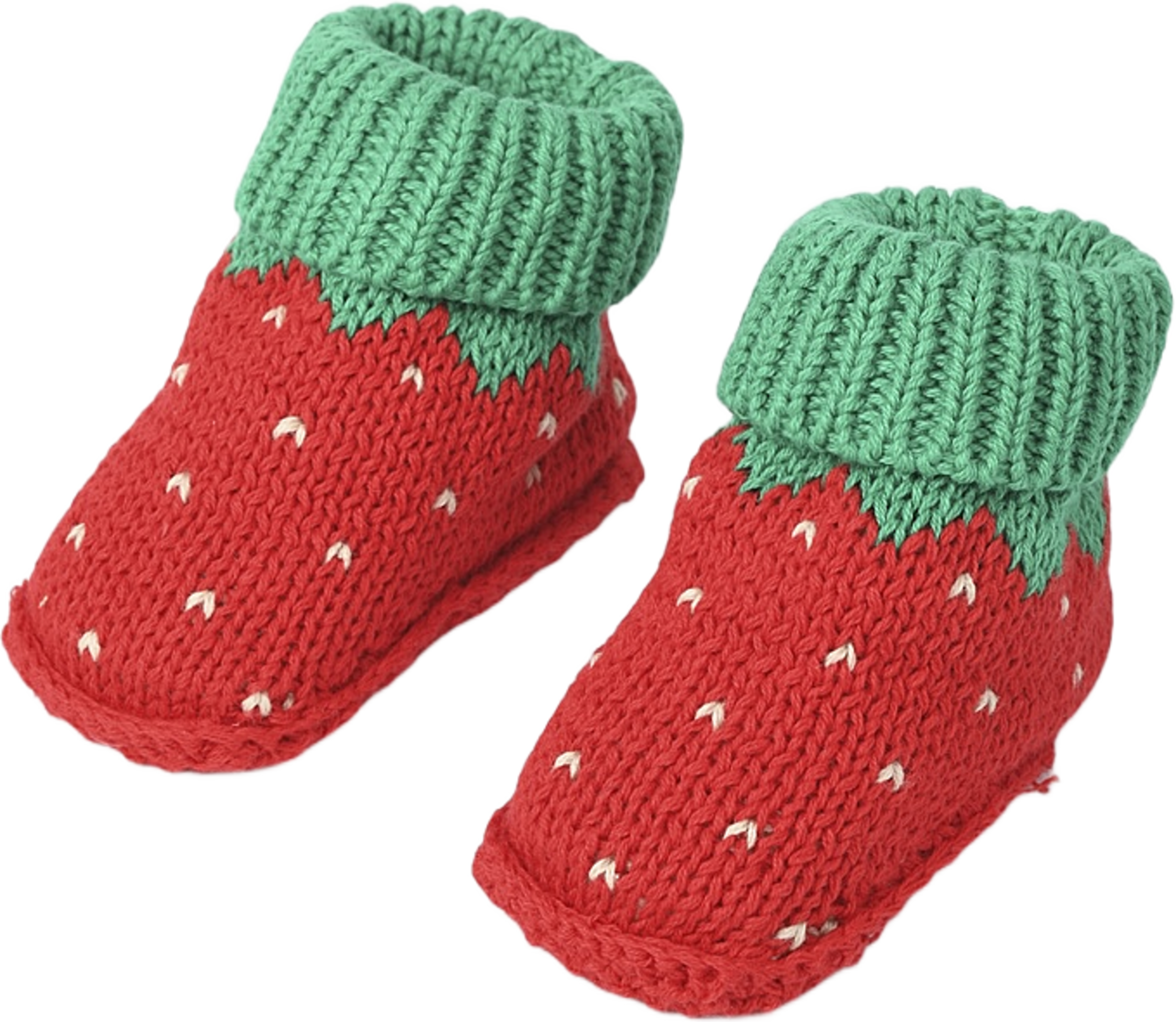 Stickade tossor STRAWBERRY, från RIKIKI, i färgen Red. Klicka för att öppna bilden i stort format