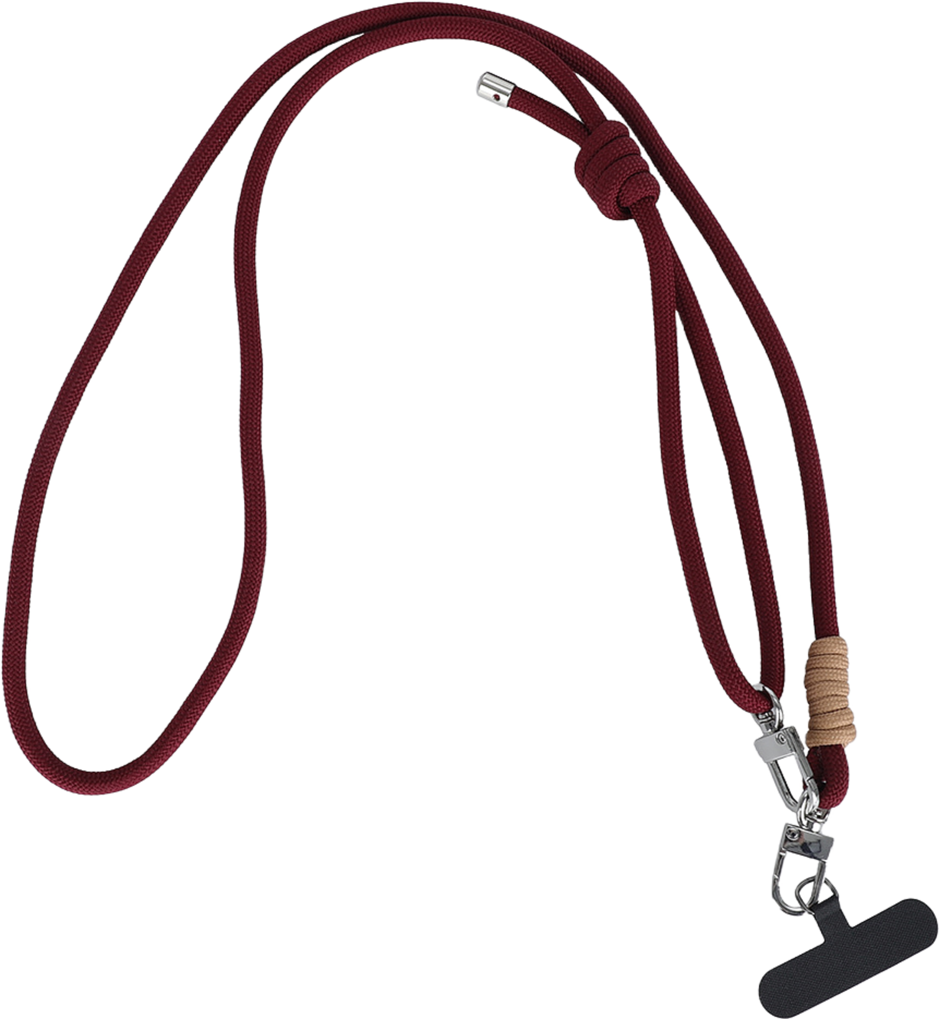Mobilhalsband EBBA, från Carin Wester, i färgen Burgundy. Klicka för att öppna bilden i stort format