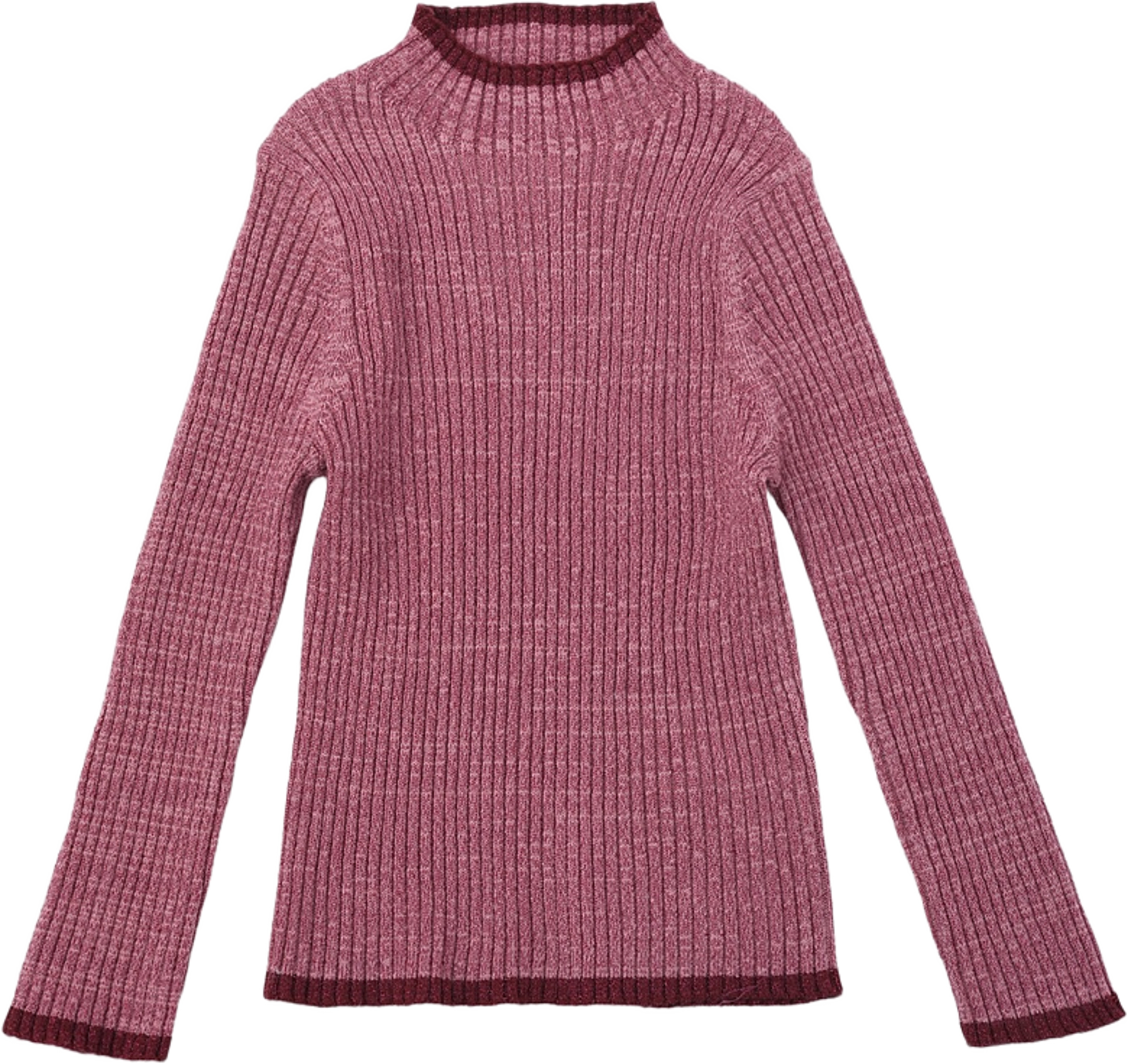 Ribbstickad tröja NICOLE, från RIKIKI, i färgen Pink. Klicka för att öppna bilden i stort format